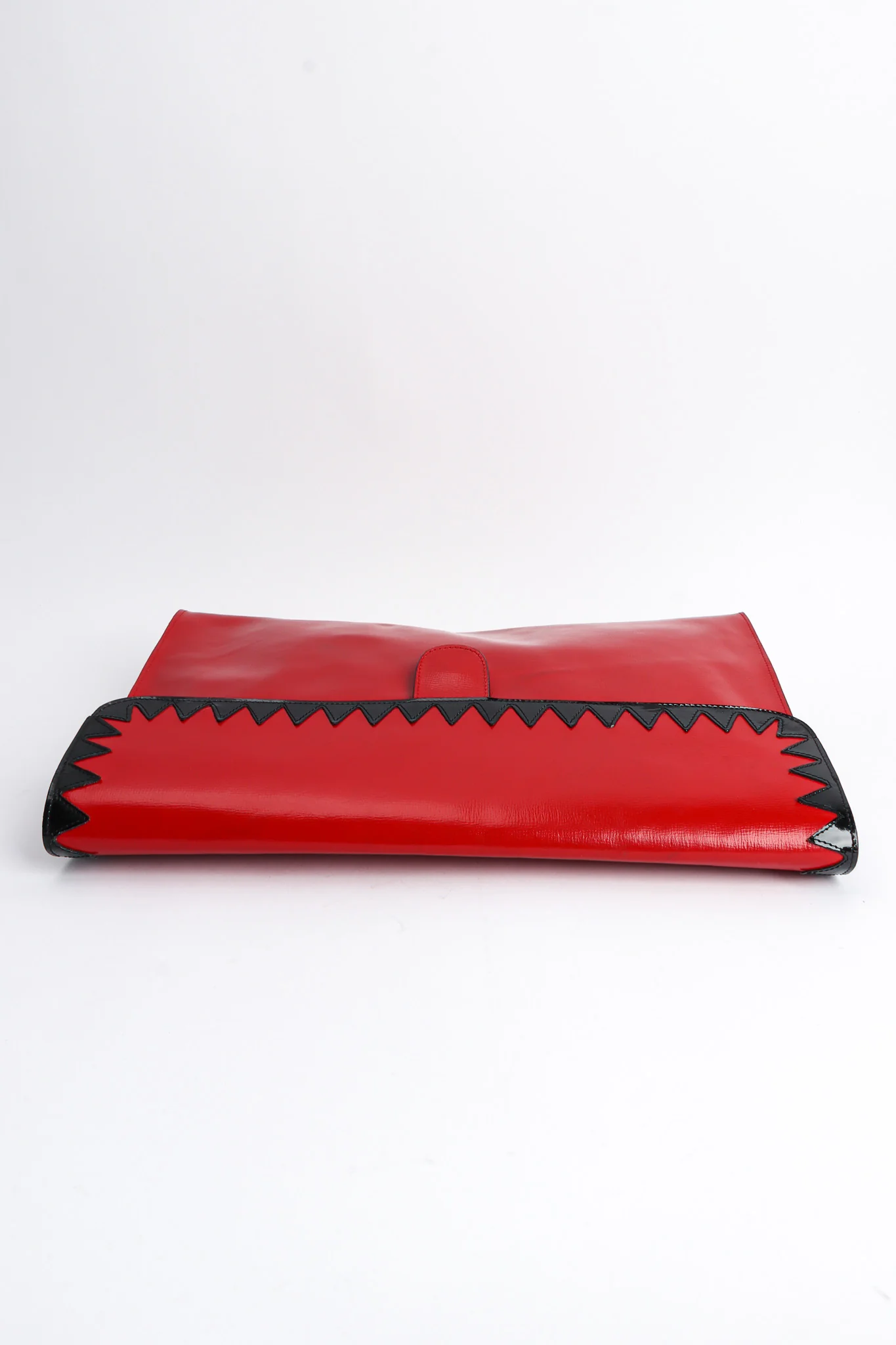 Oversized Leather Envelope Clutch - Image 4