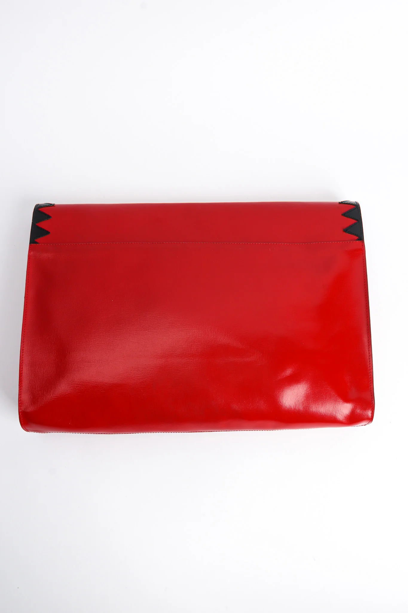 Oversized Leather Envelope Clutch - Image 5