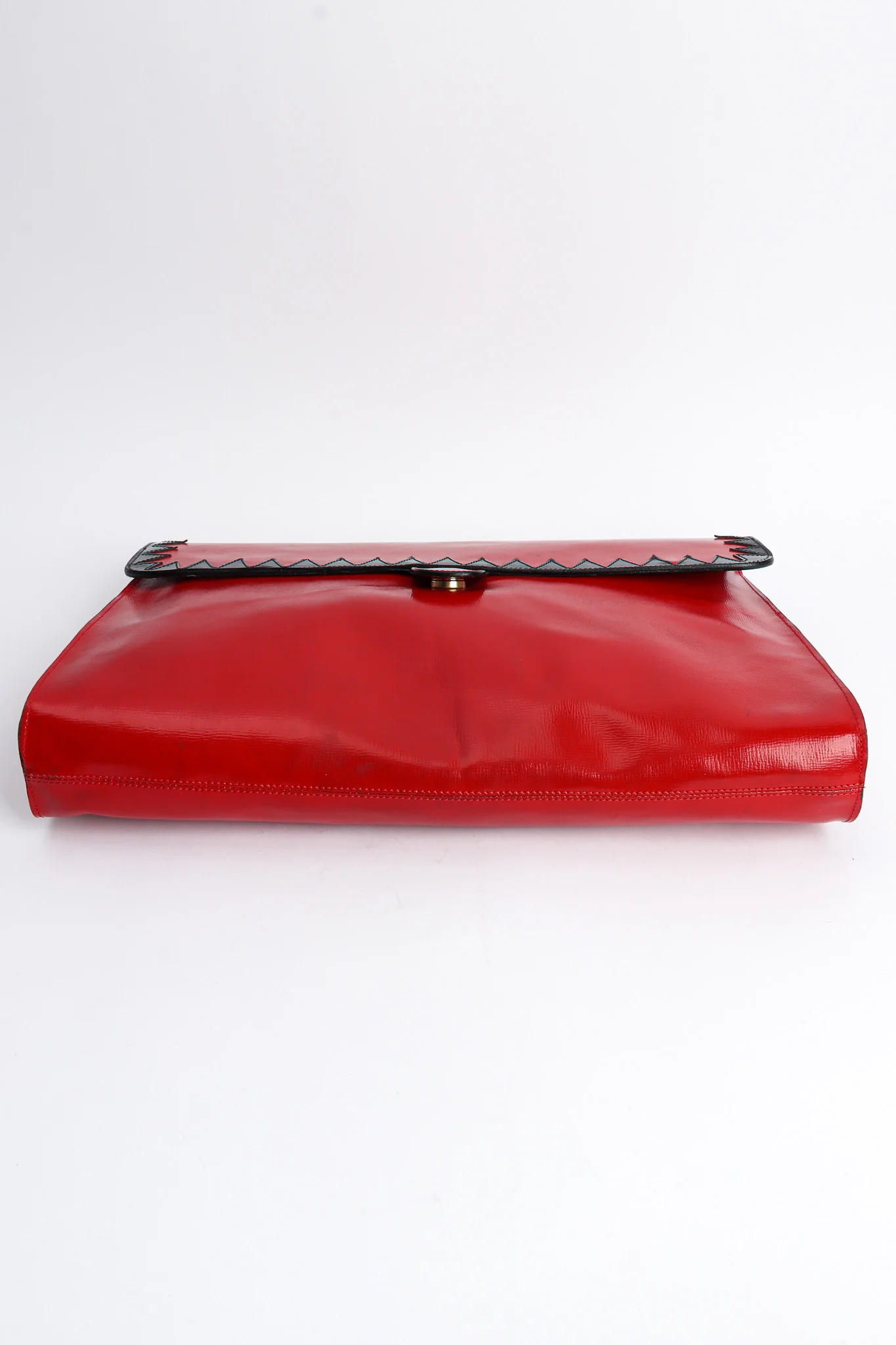 Oversized Leather Envelope Clutch - Image 7