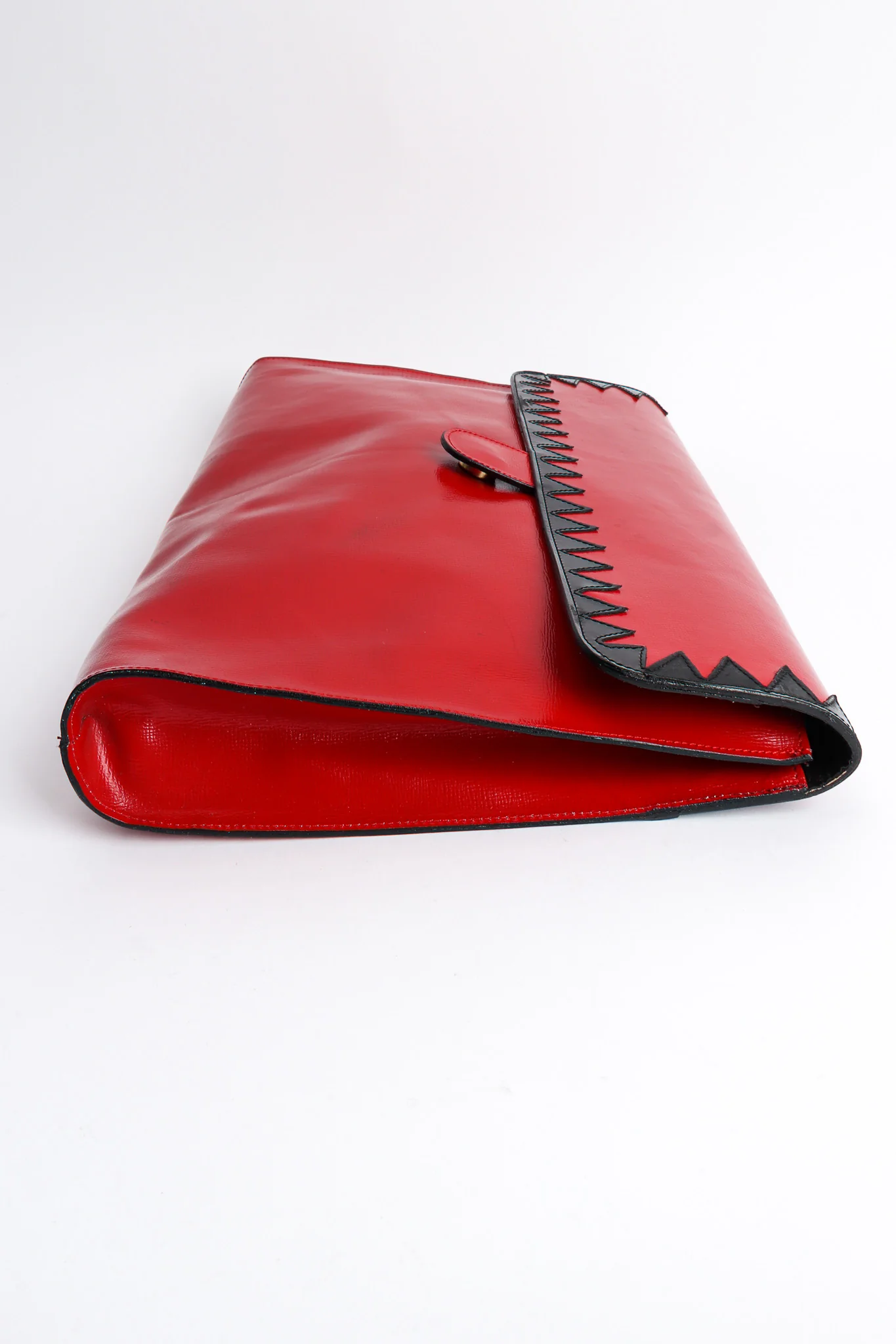 Oversized Leather Envelope Clutch - Image 8