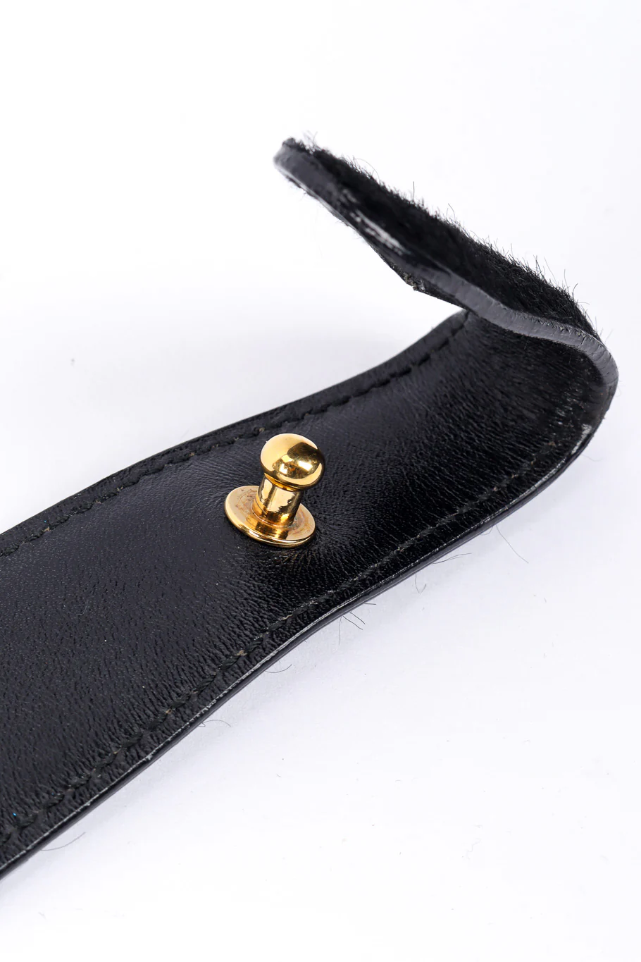 Oversized Horsebit Mohair Belt - Image 8