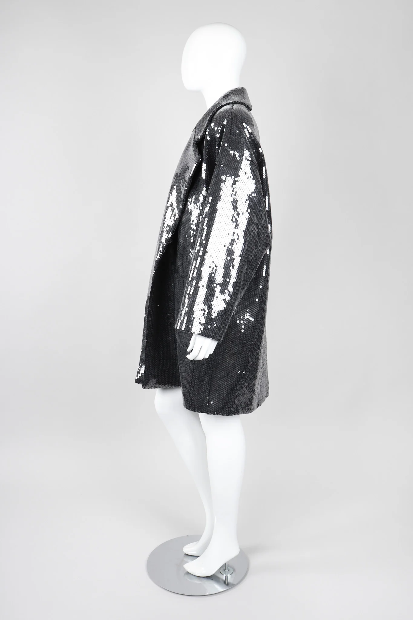Oversized Sequin Coat - Image 5