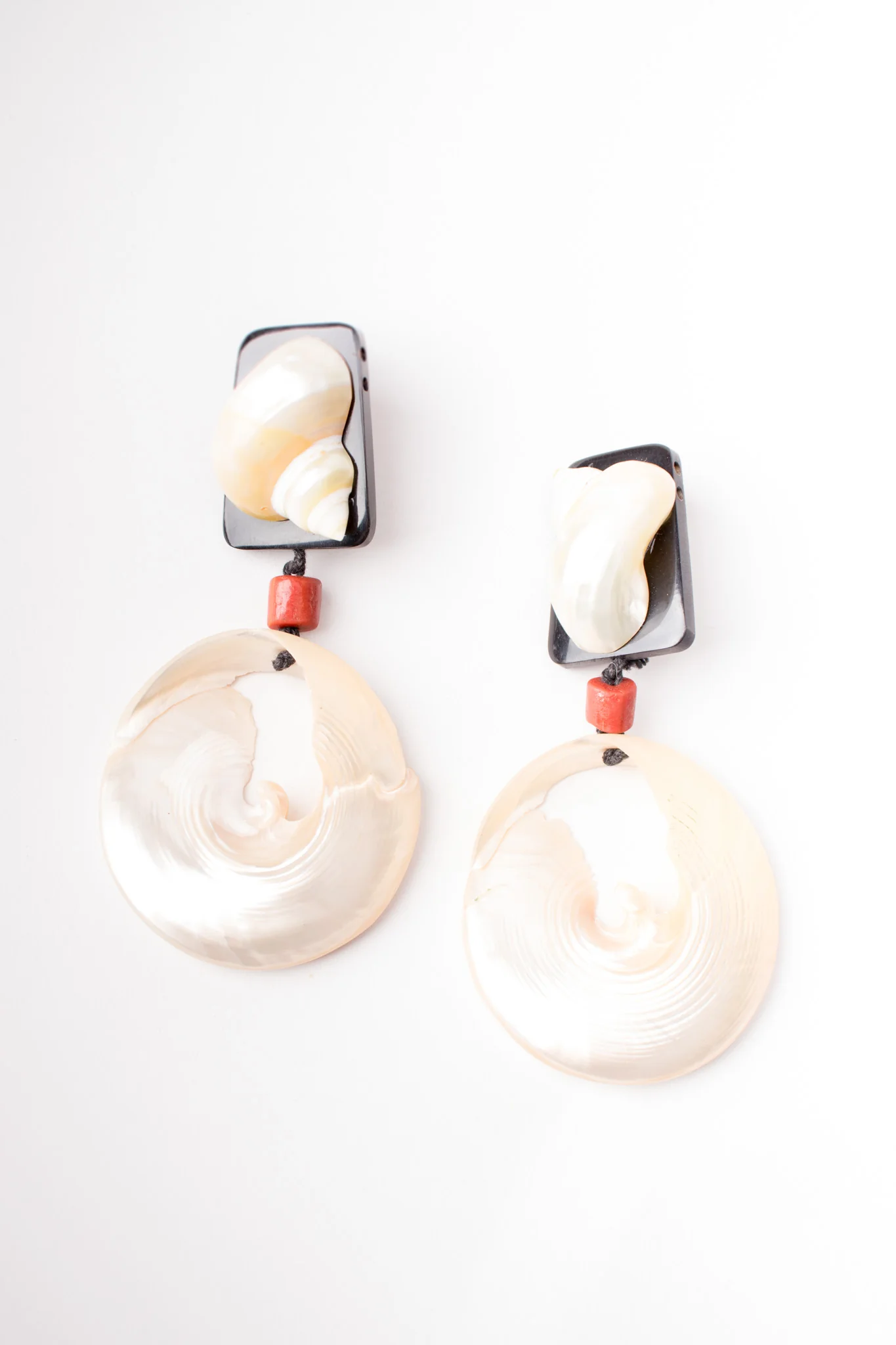 Oversized Shell Earrings - Image 4