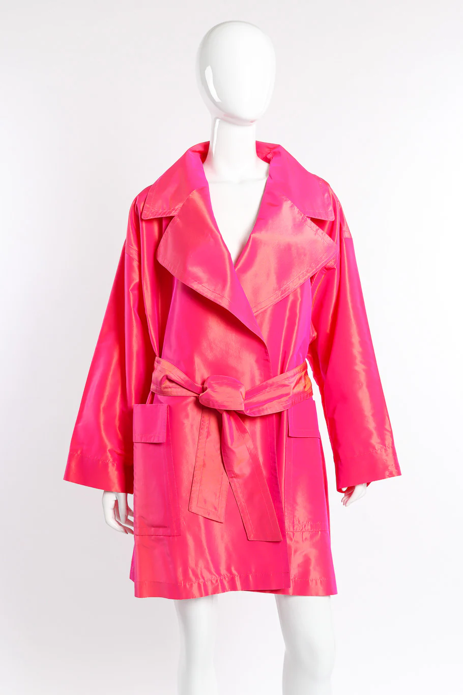 Oversized Silk Trench Coat II - Image 4