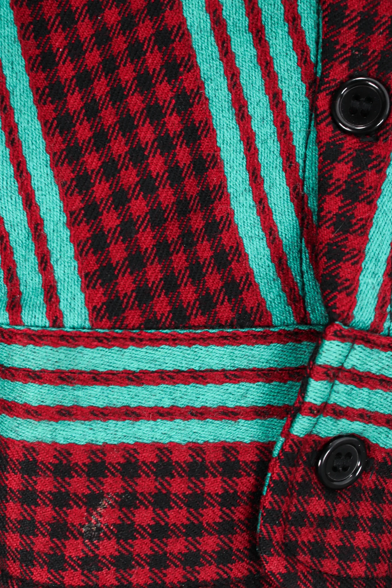 Oversized Striped Plaid Shirt - Image 8