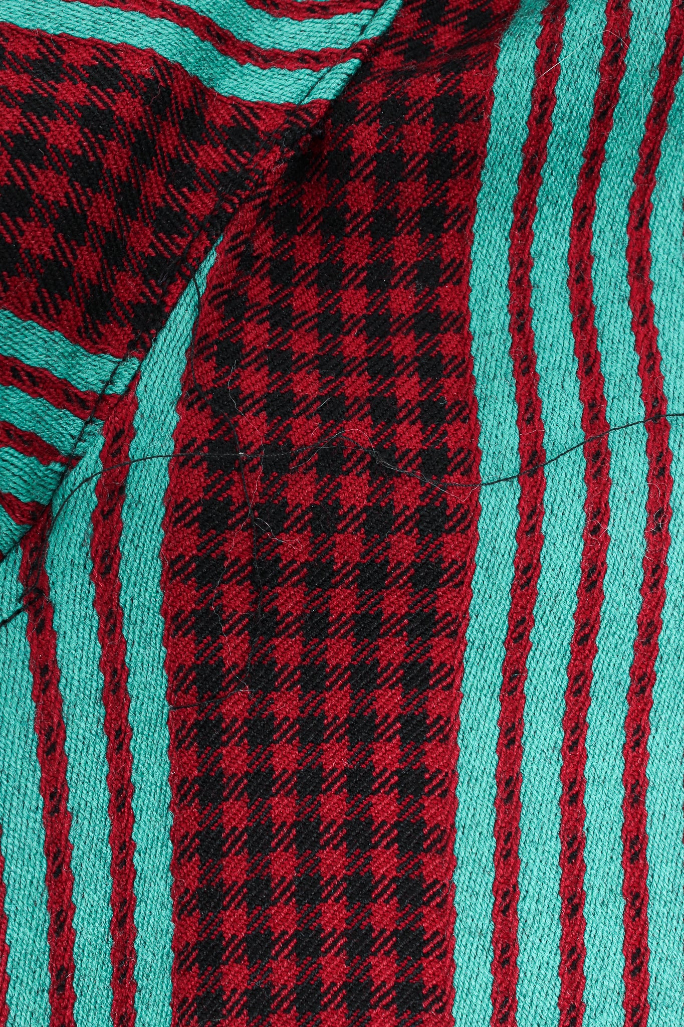 Oversized Striped Plaid Shirt - Image 9