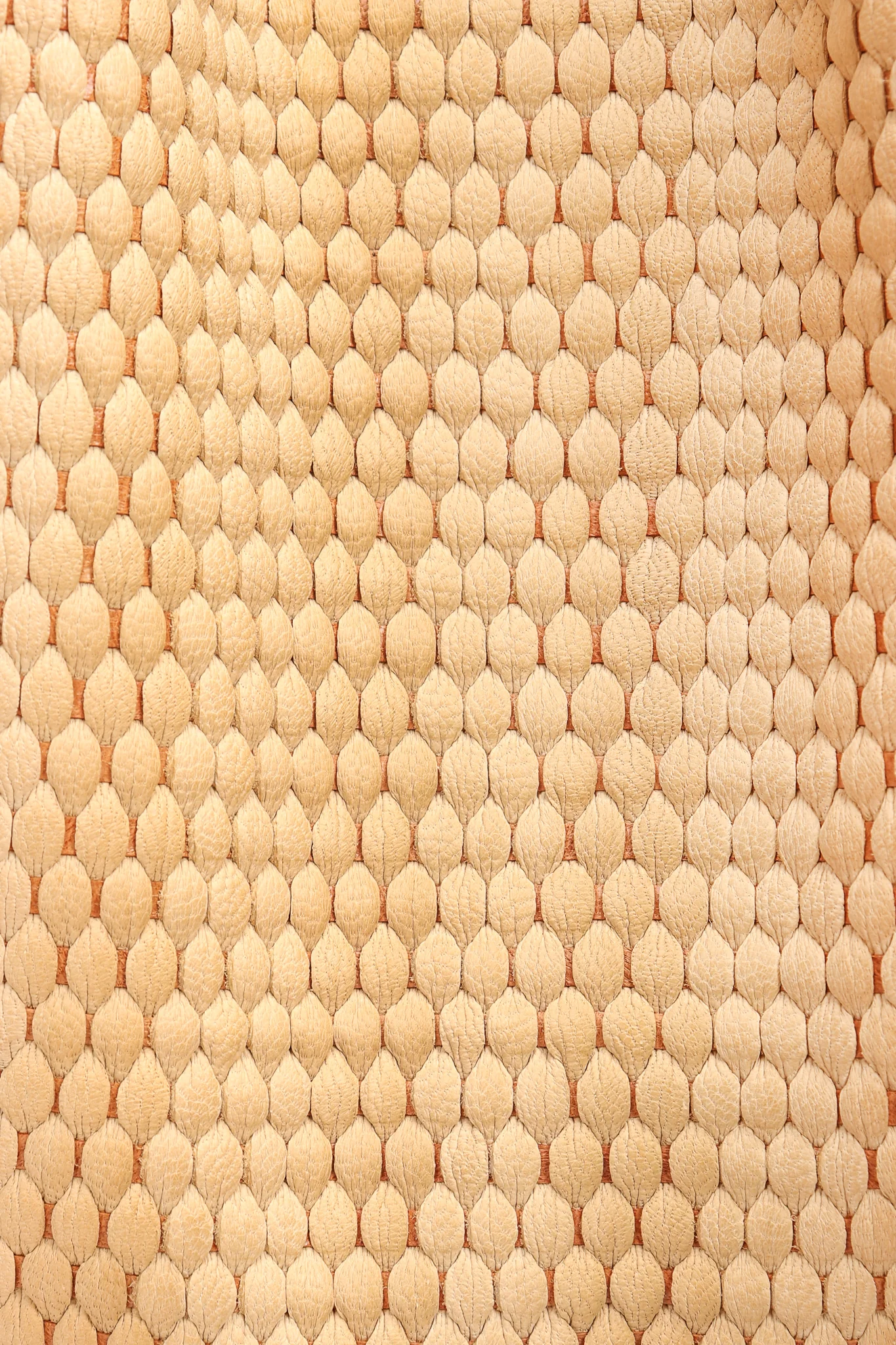 Oversized Woven Lizard Bucket Bag - Image 9