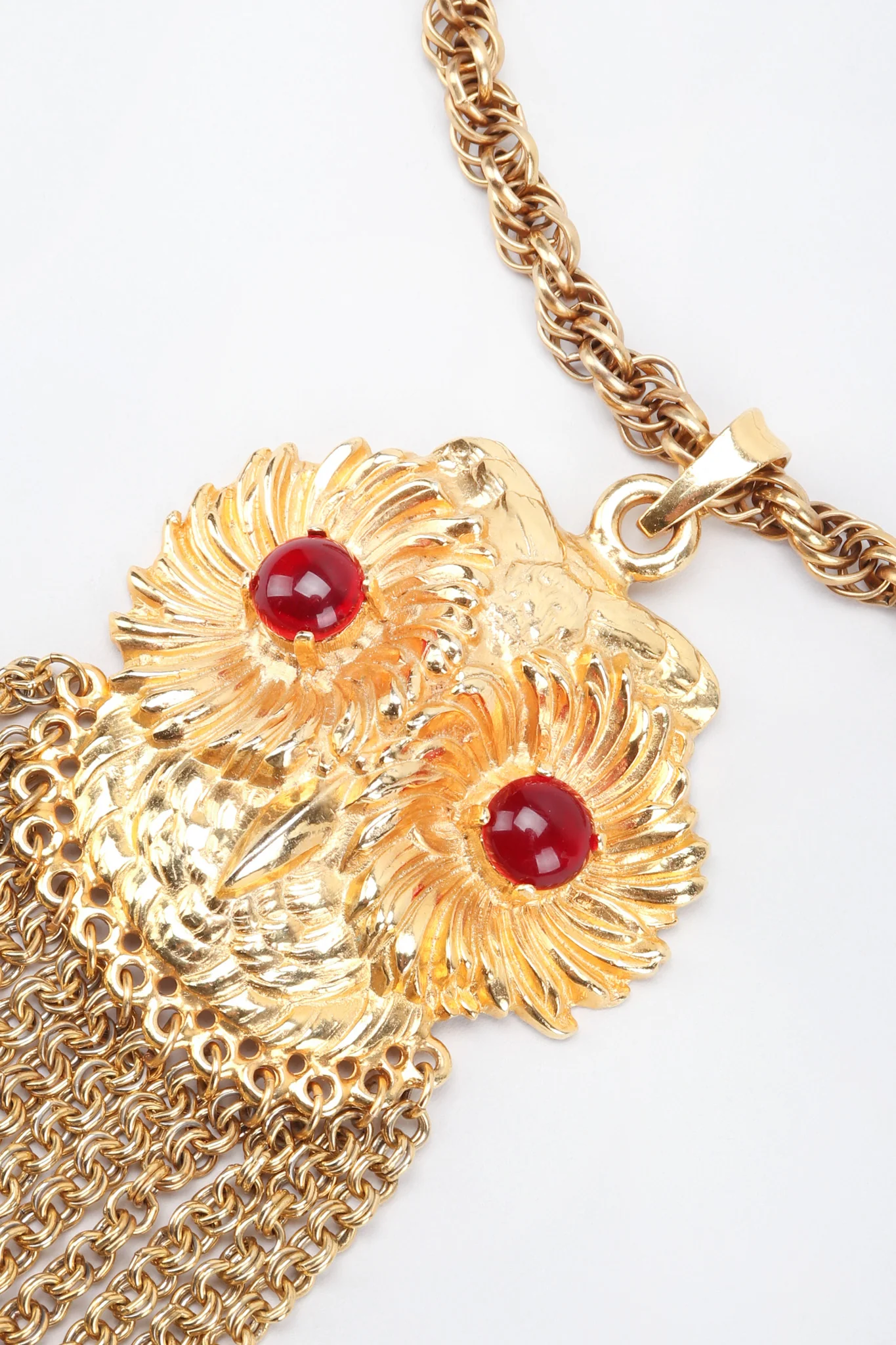 Owl Eyes Fringe Pendant - Image 2