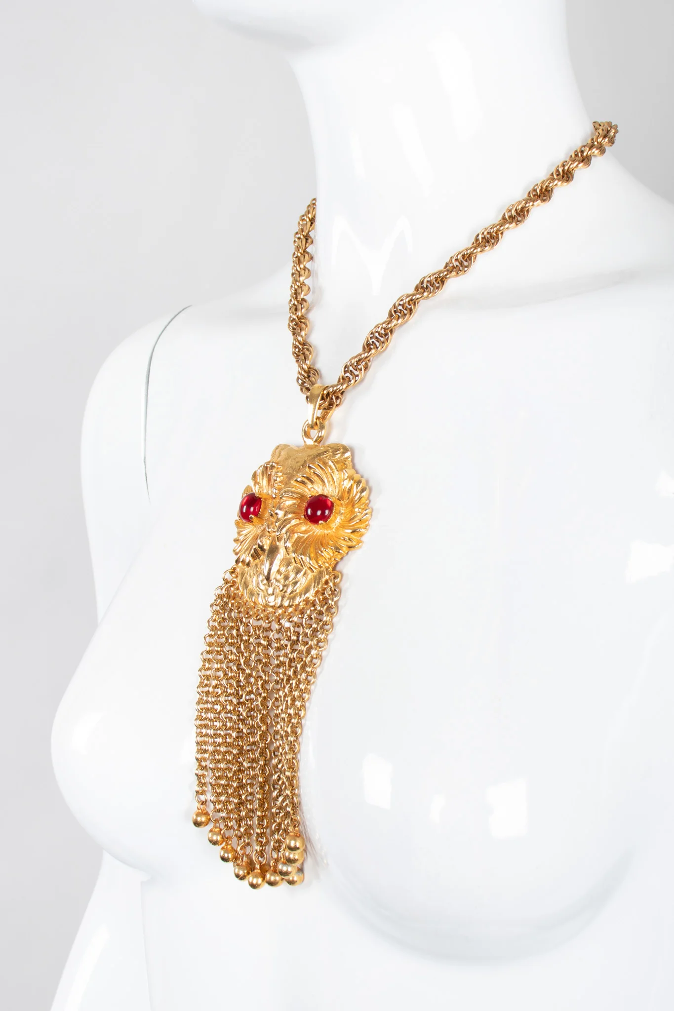 Owl Eyes Fringe Pendant - Image 3