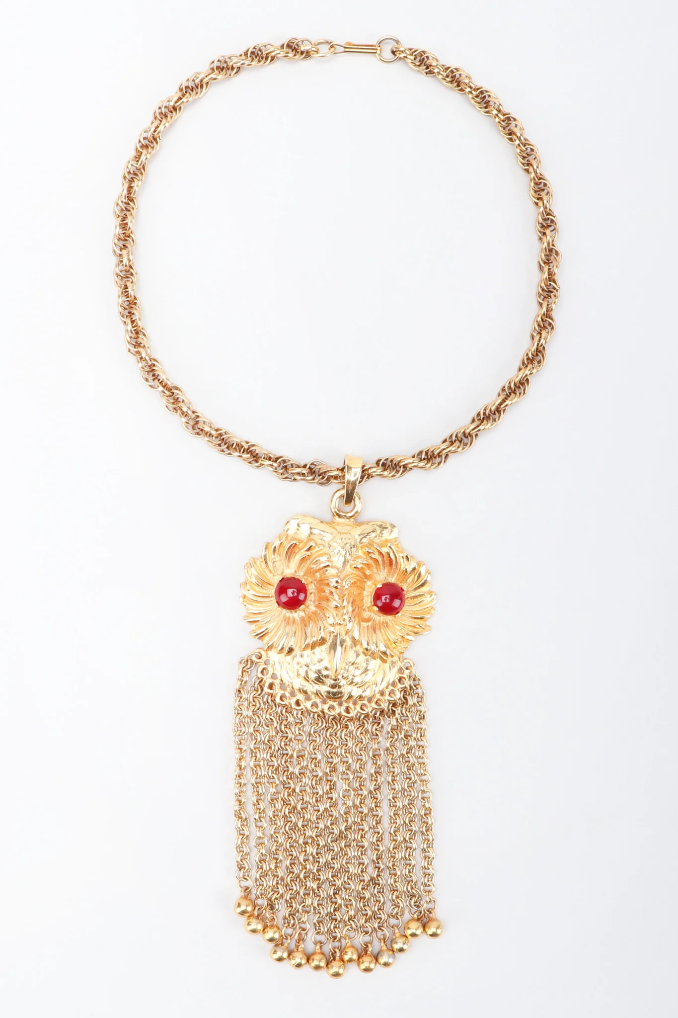 Owl Eyes Fringe Pendant - Image 4