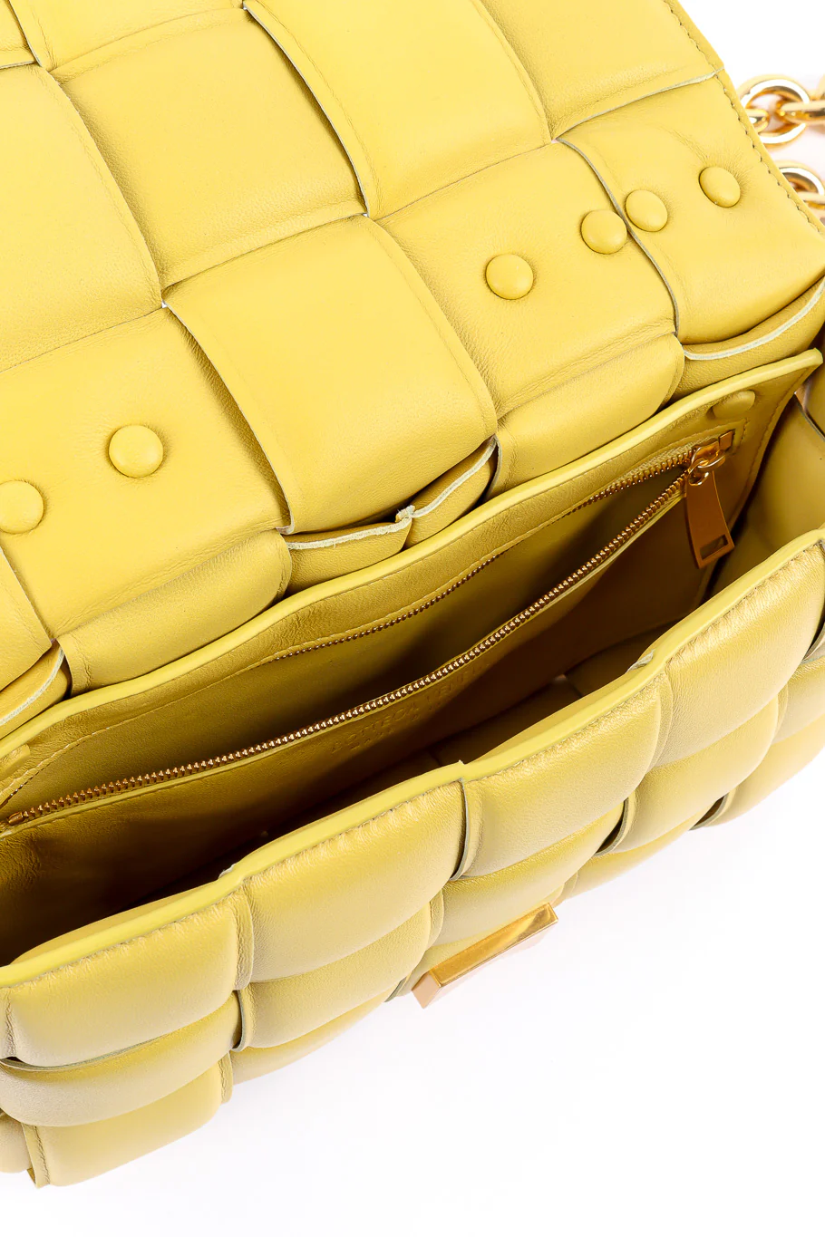 2020 F/W Padded Leather Cassette Bag - Image 10