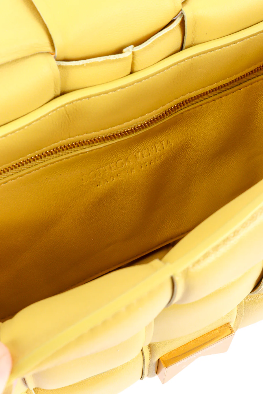 2020 F/W Padded Leather Cassette Bag - Image 8
