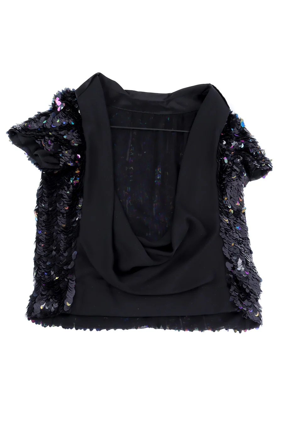 Paillette Silk Open Back Top - Image 7