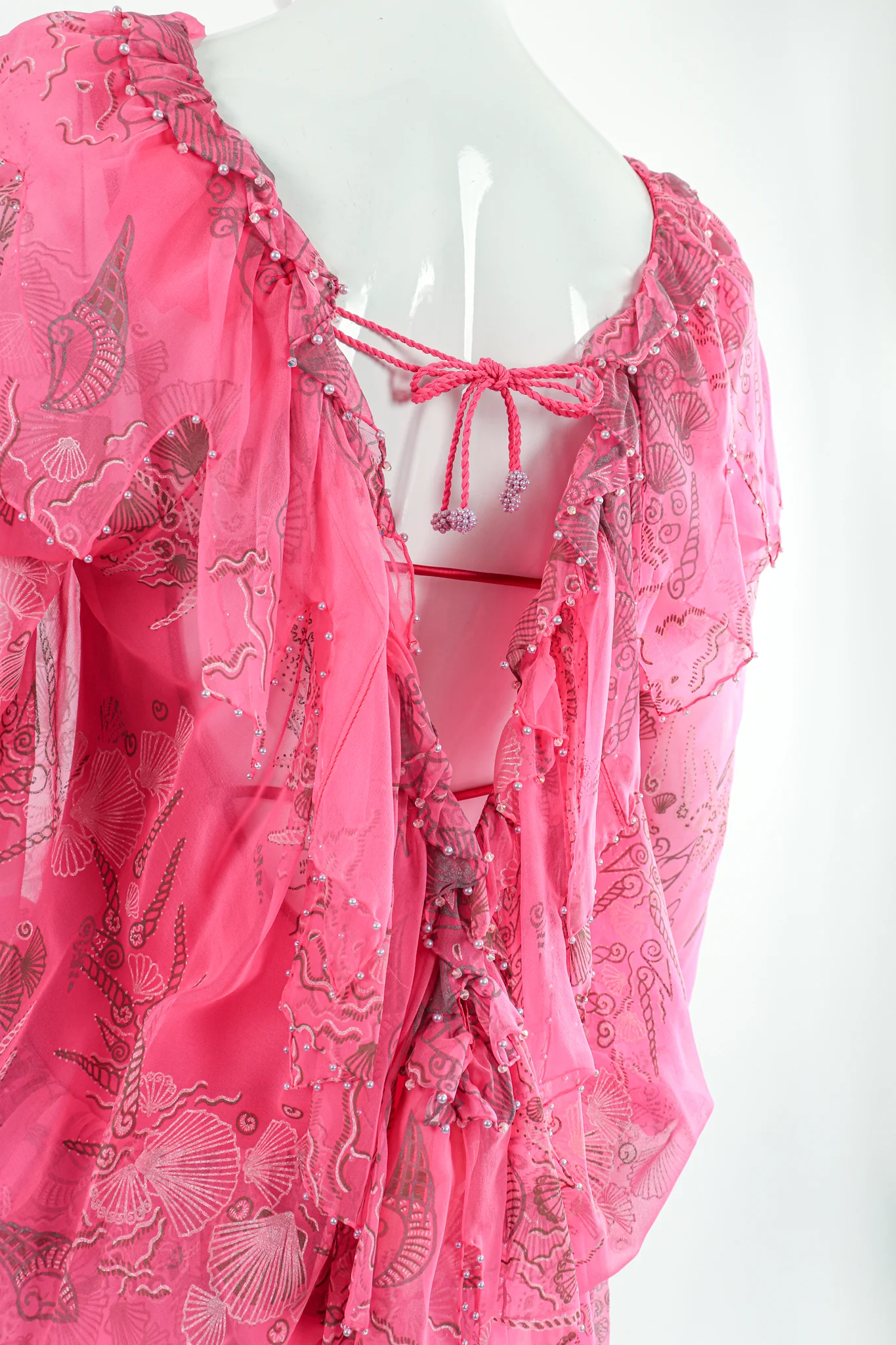 Painted Blouson Chiffon Dress Set - Image 6