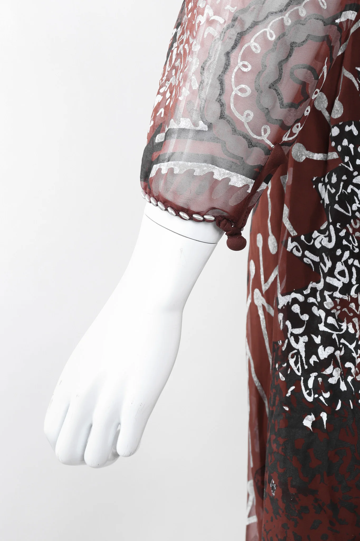 Painted Chiffon Dress - Image 10