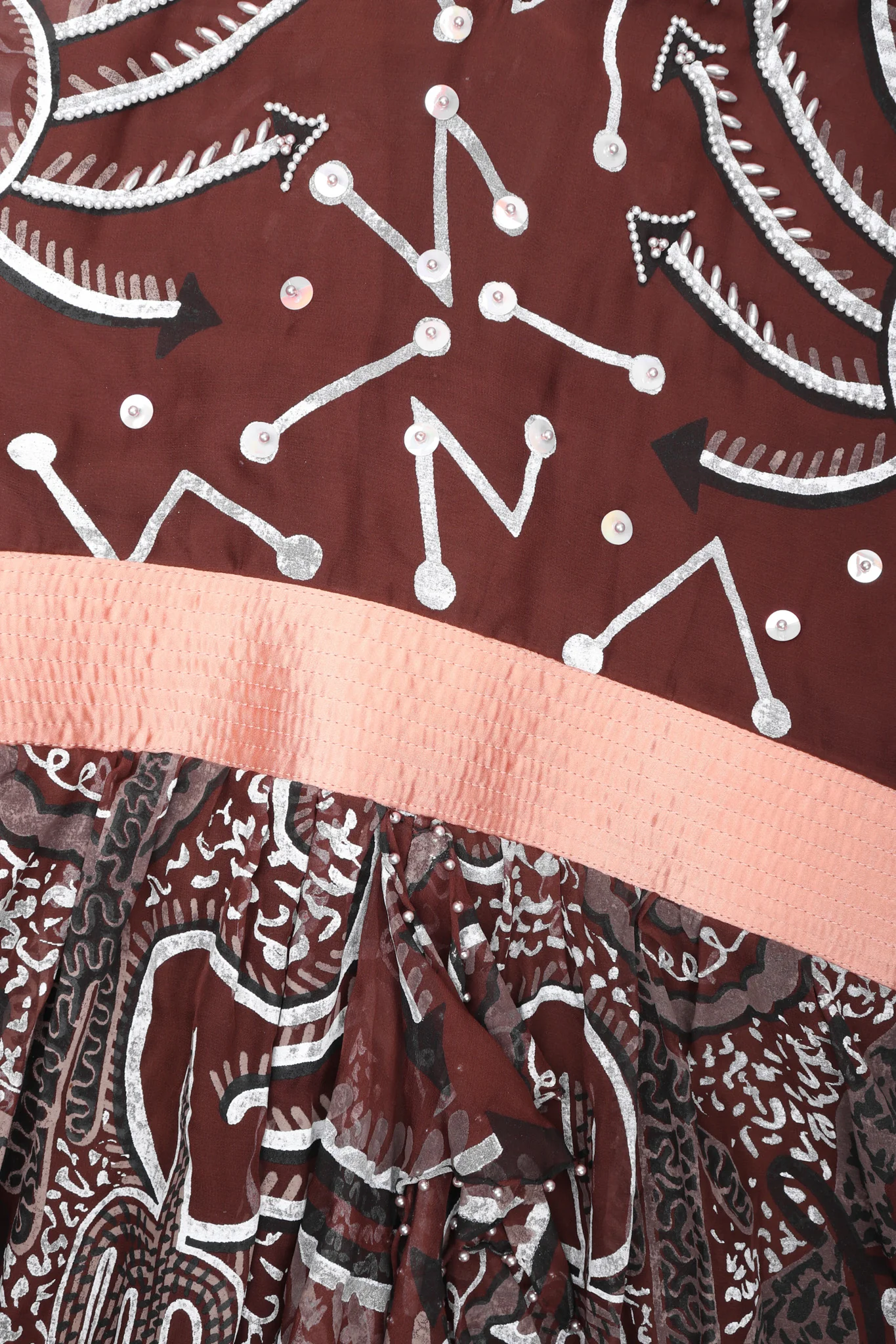 Painted Chiffon Dress - Image 12
