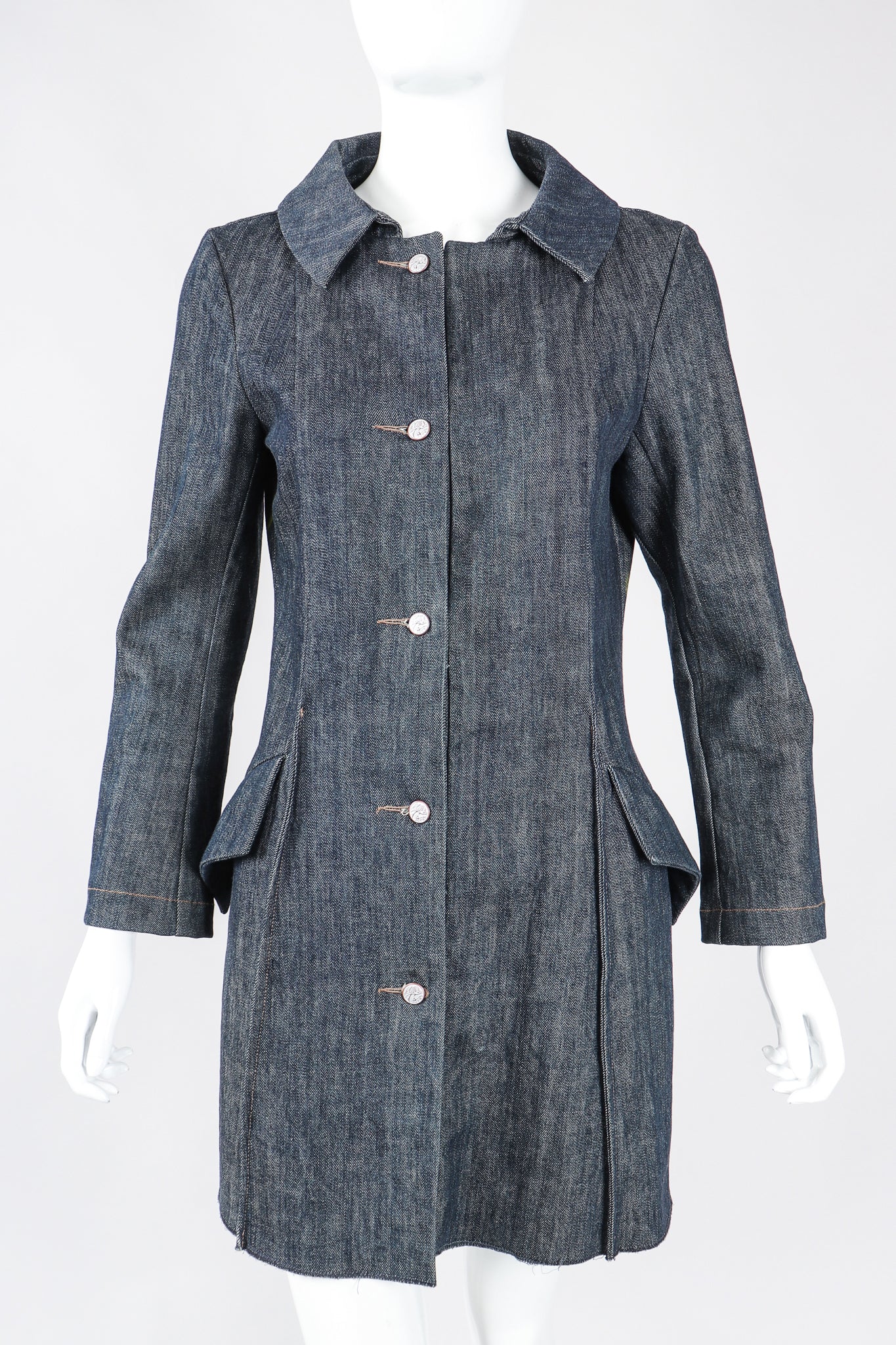 Painted Denim Princess Coat - Image 3
