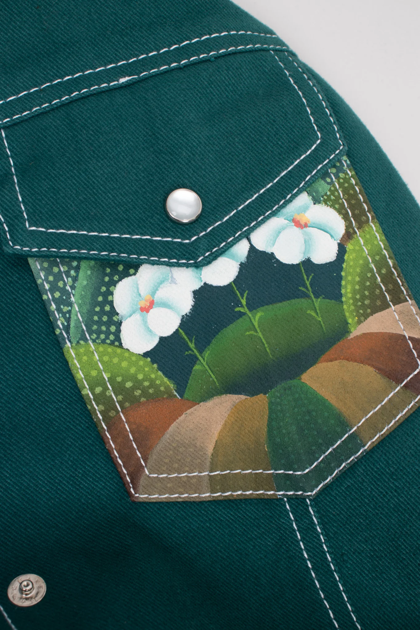 Painted Western Shirt Jacket - Image 14