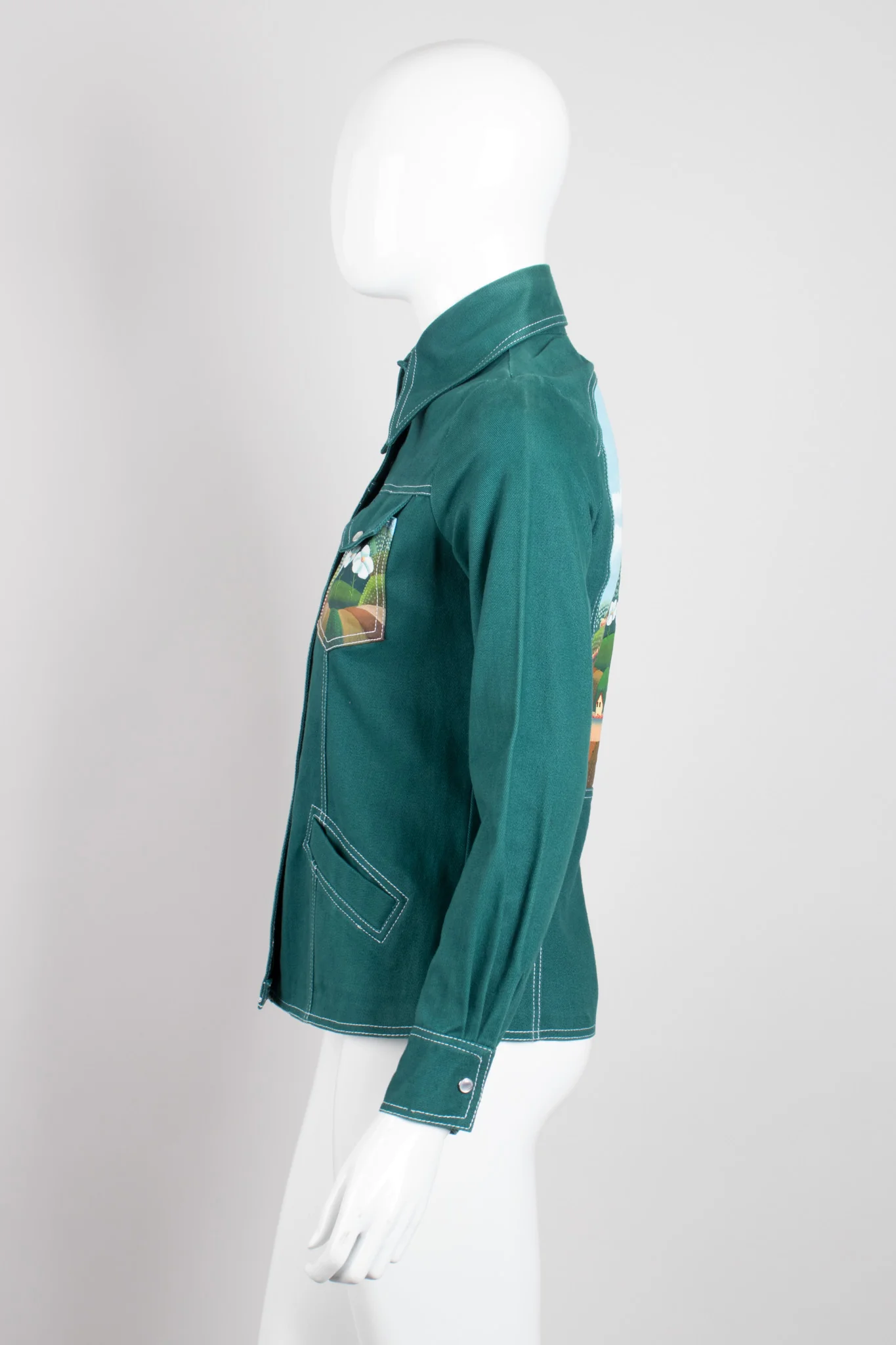Painted Western Shirt Jacket - Image 6
