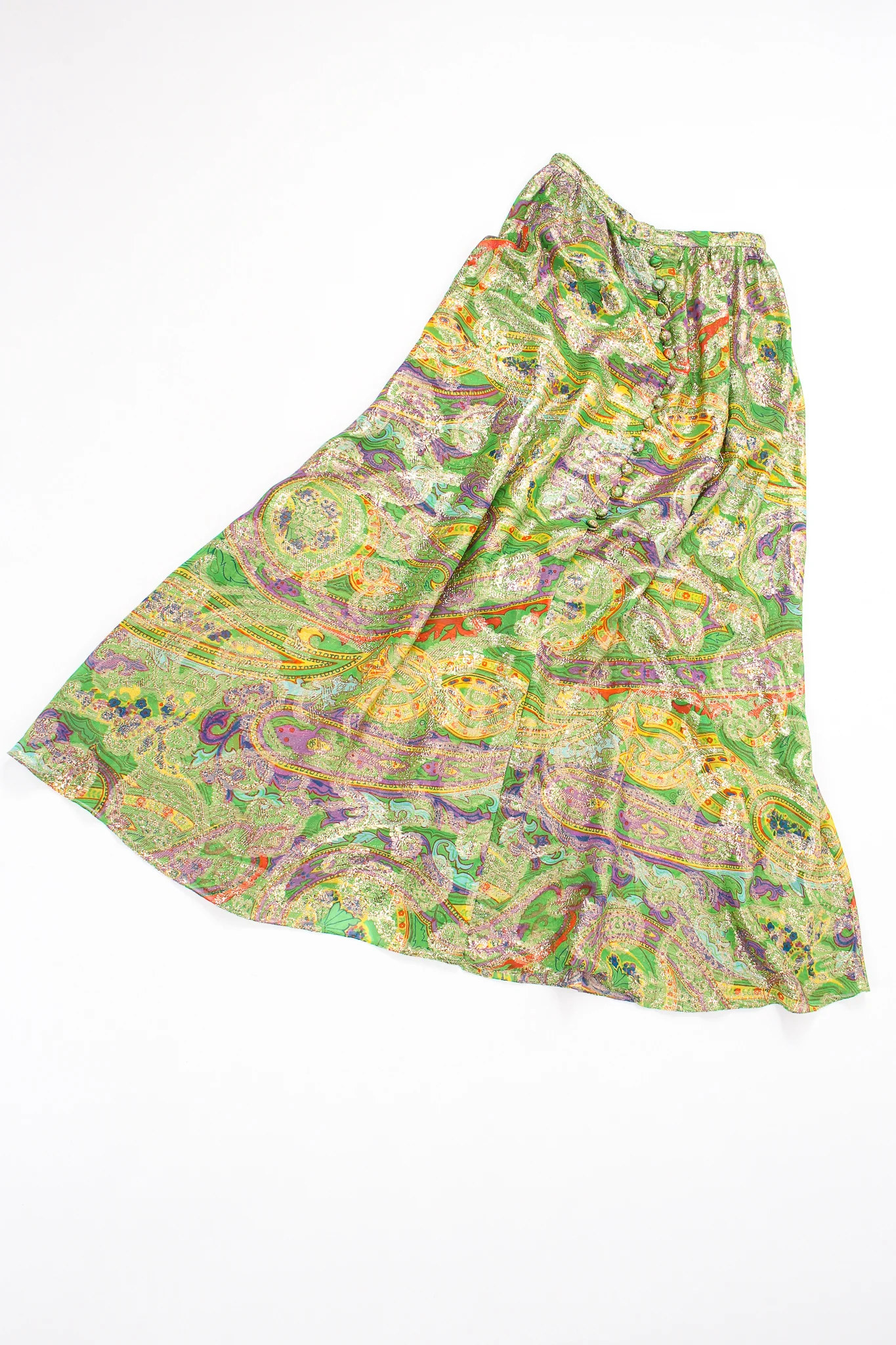Paisley Brocade Maxi Skirt - Image 10