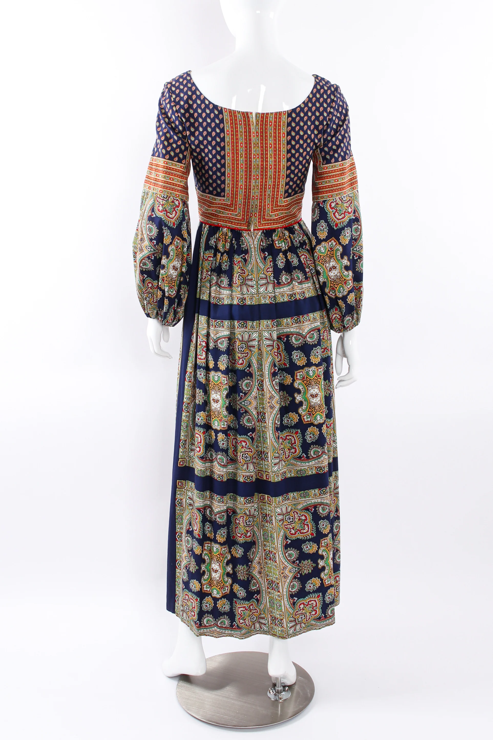 Paisley Print Long Sleeve Dress - Image 6