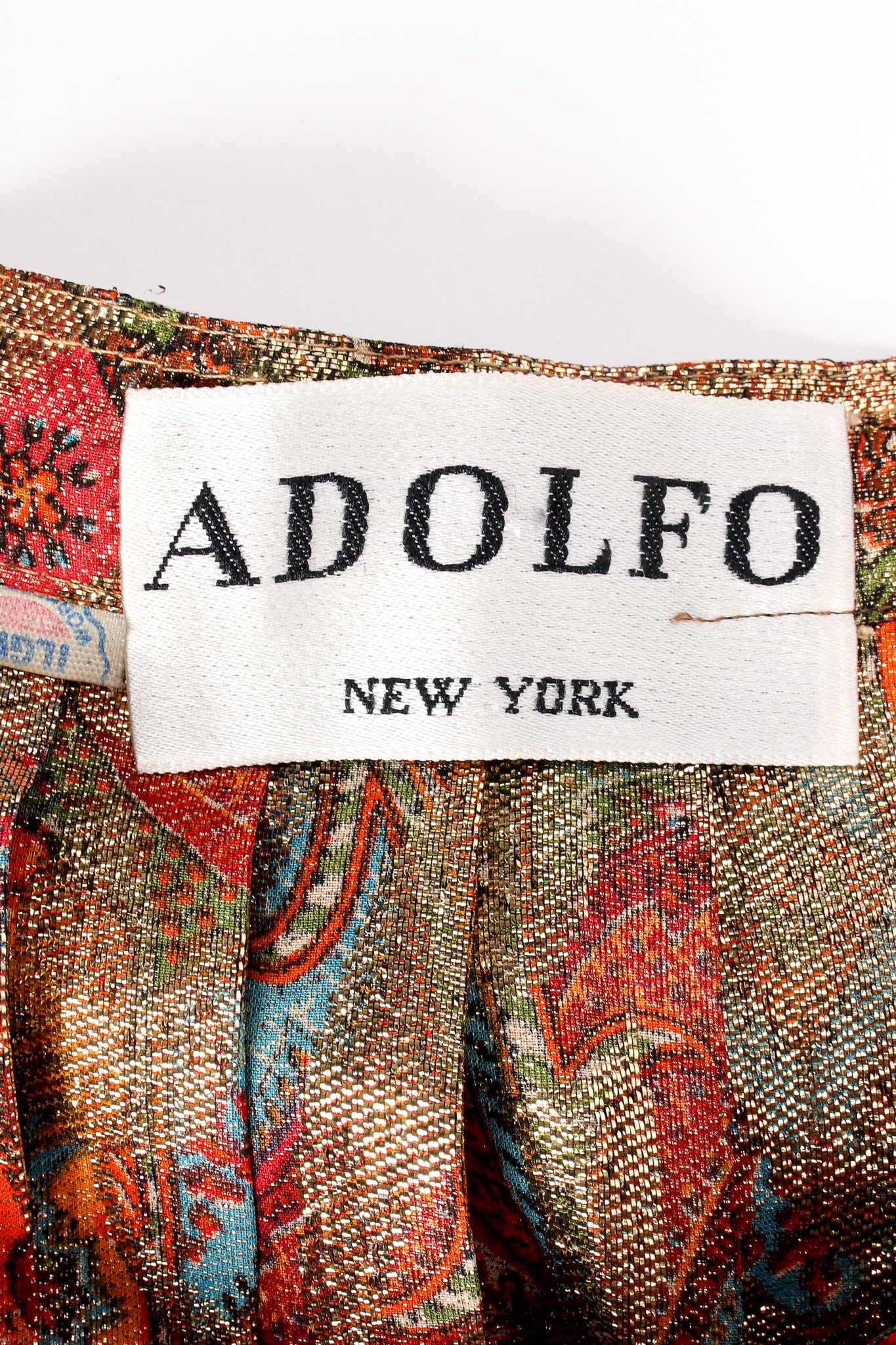 Paisley Lamé Pleated Palazzo Pant - Image 8