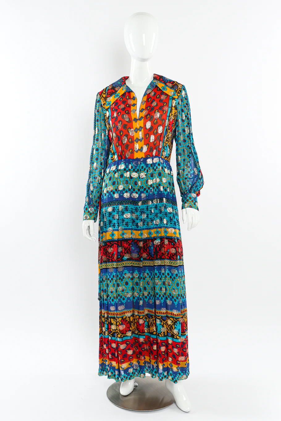 Paisley Print Hostess Dress