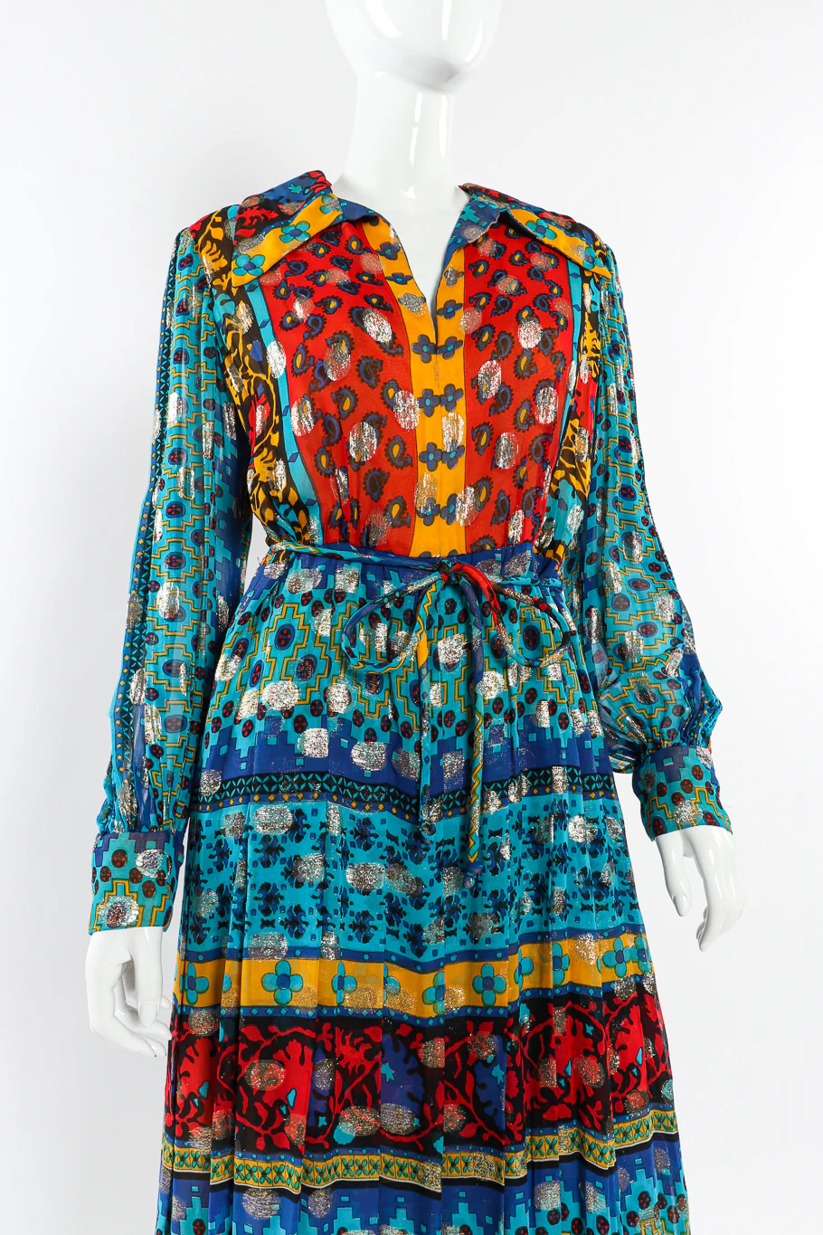 Paisley Print Hostess Dress - Image 4