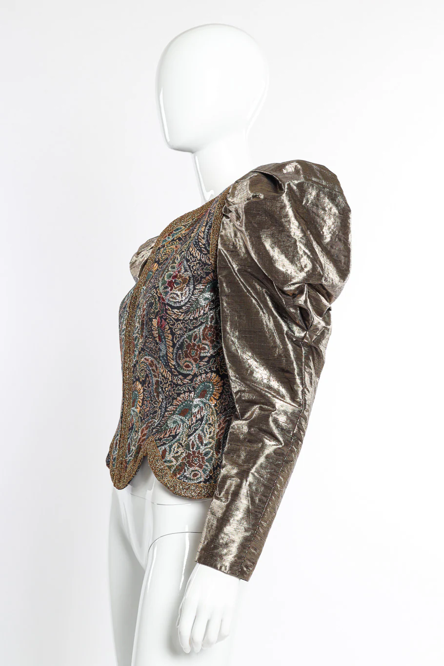 Paisley Puff Sleeve Jacket - Image 2