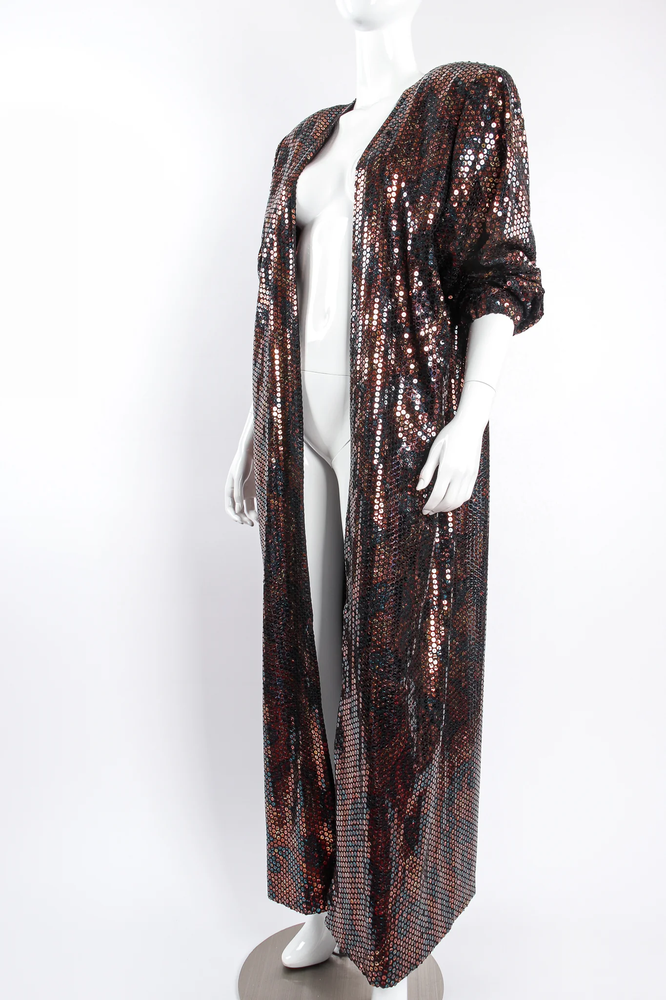 Paisley Sequin Duster Coat - Image 3