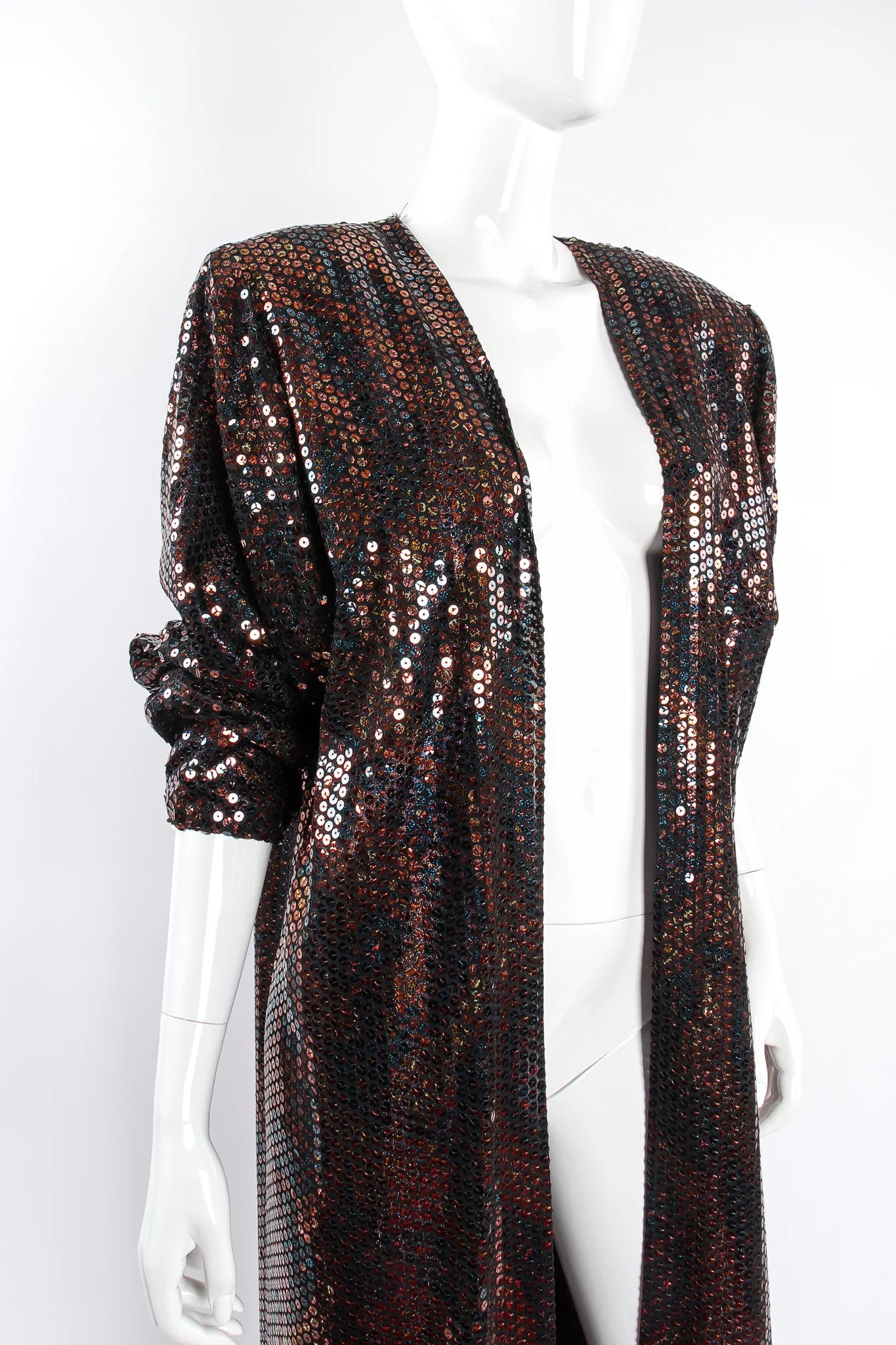 Paisley Sequin Duster Coat - Image 4