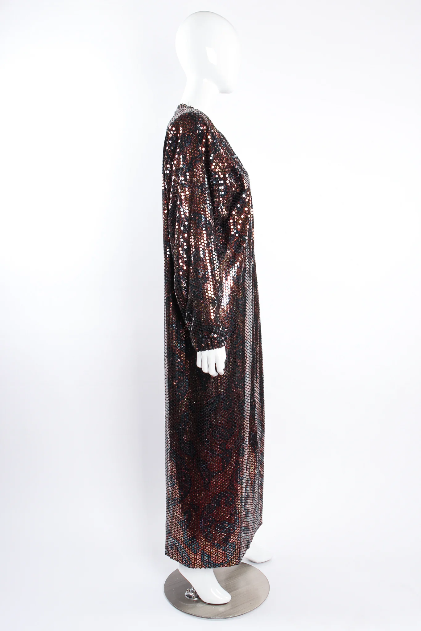 Paisley Sequin Duster Coat - Image 7