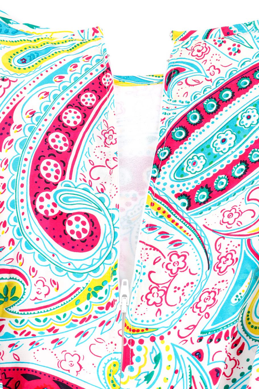 Paisley Silk Blouson Dress - Image 10