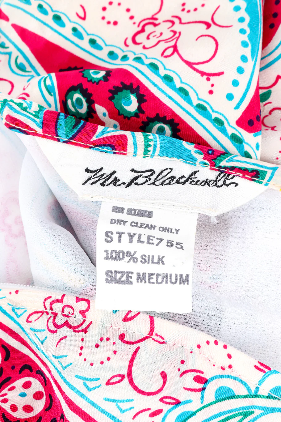 Paisley Silk Blouson Dress - Image 11