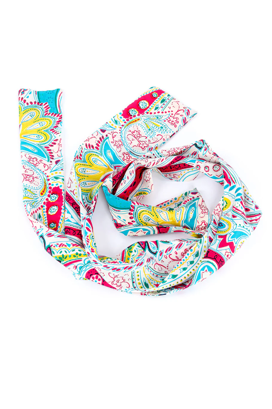 Paisley Silk Blouson Dress - Image 8