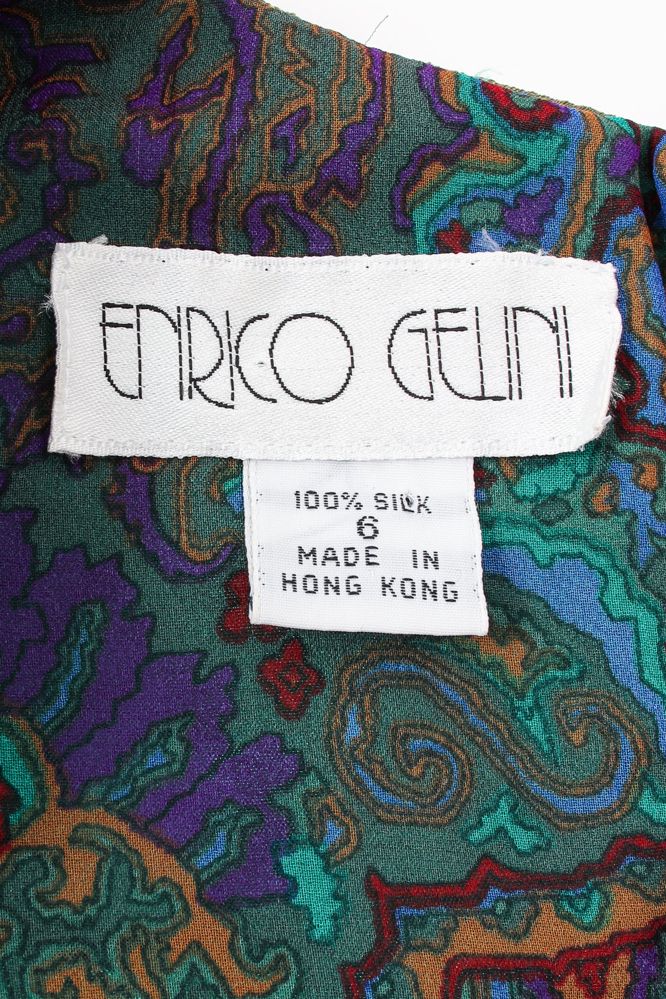 Paisley Silk Chiffon Dress - Image 15