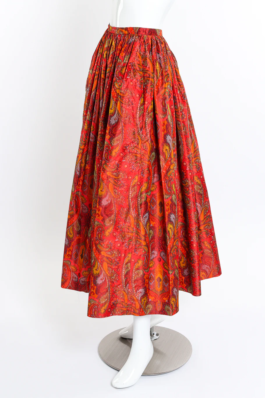 Paisley Taffeta Ball Skirt - Image 2