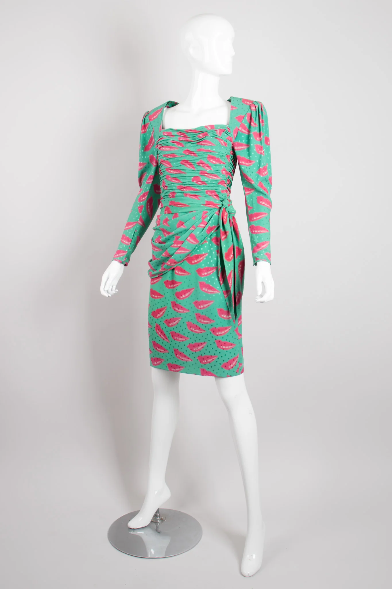 Parallèle Lip Print Dress - Image 3