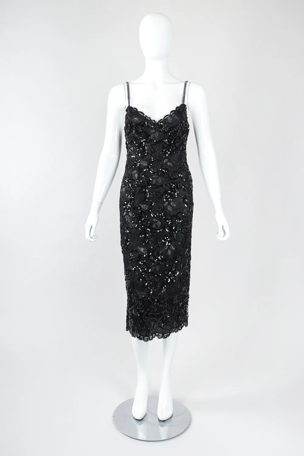Parallèle Sequin Lace Cocktail Dress - Image 3