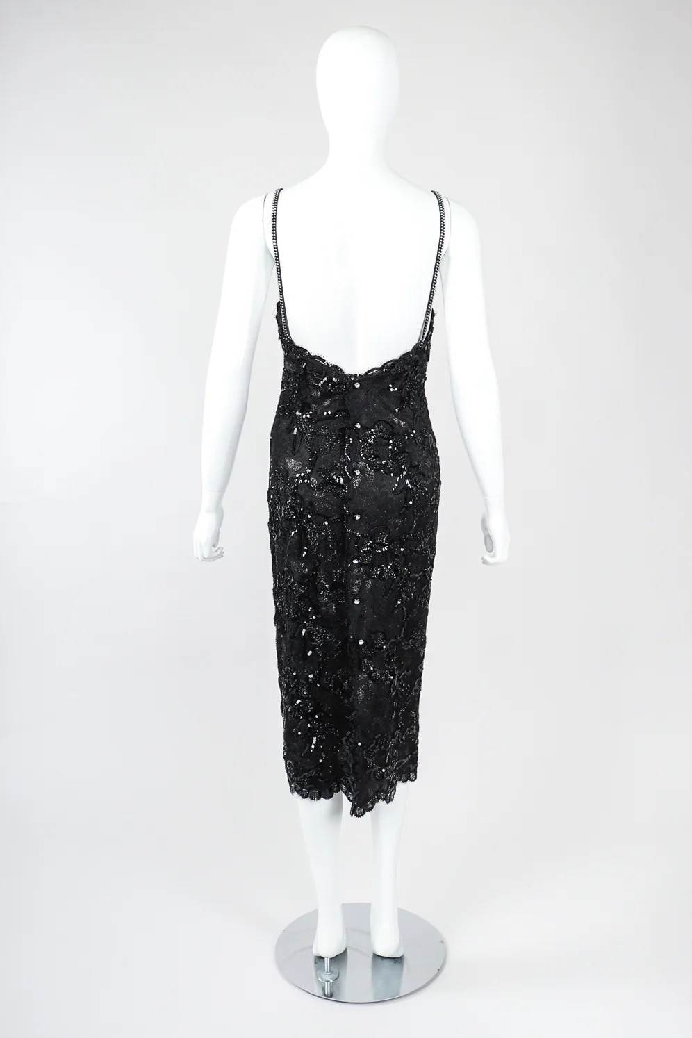 Parallèle Sequin Lace Cocktail Dress - Image 4