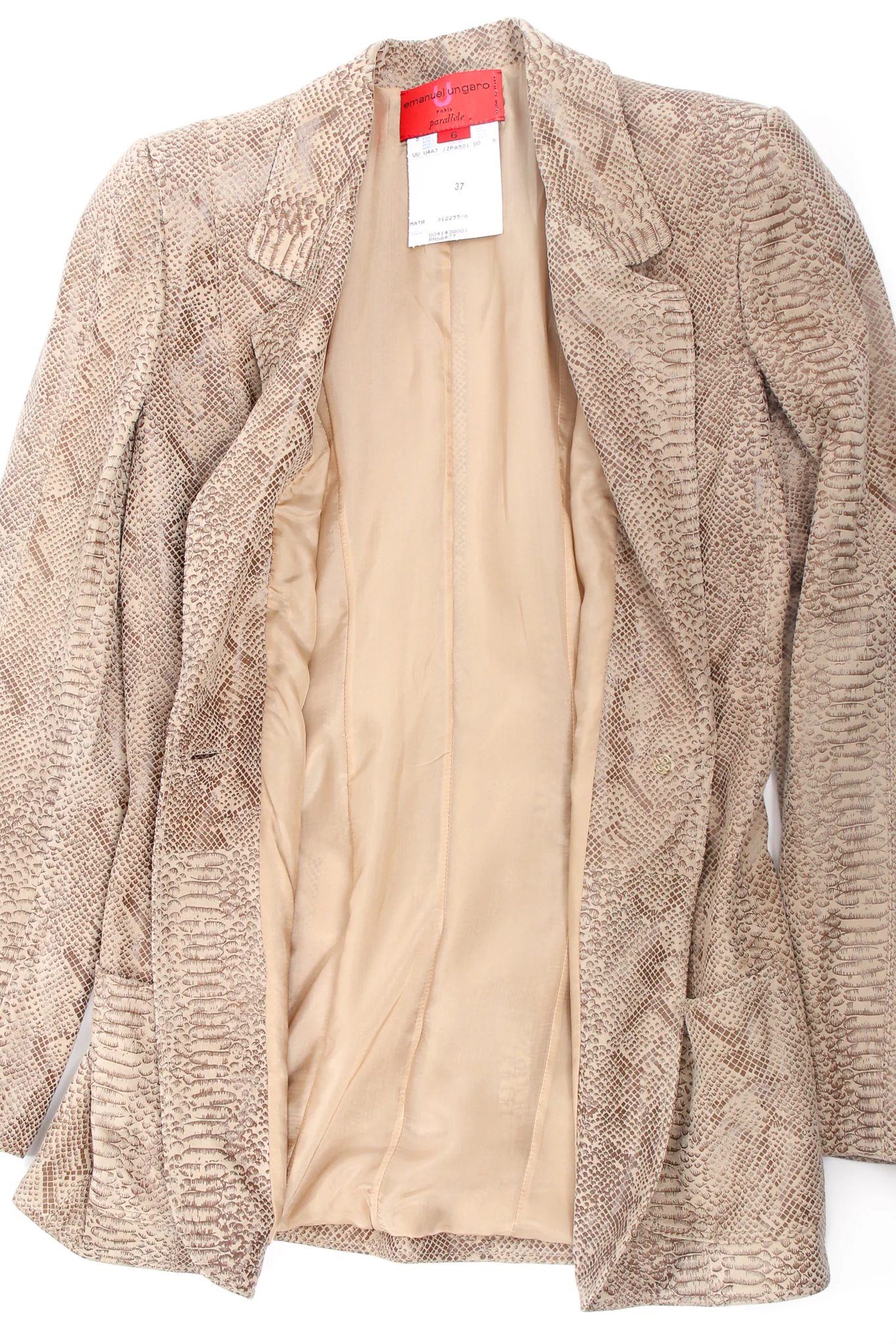 Parallèle Suede Snakeskin Jacket & Pant Suit - Image 14