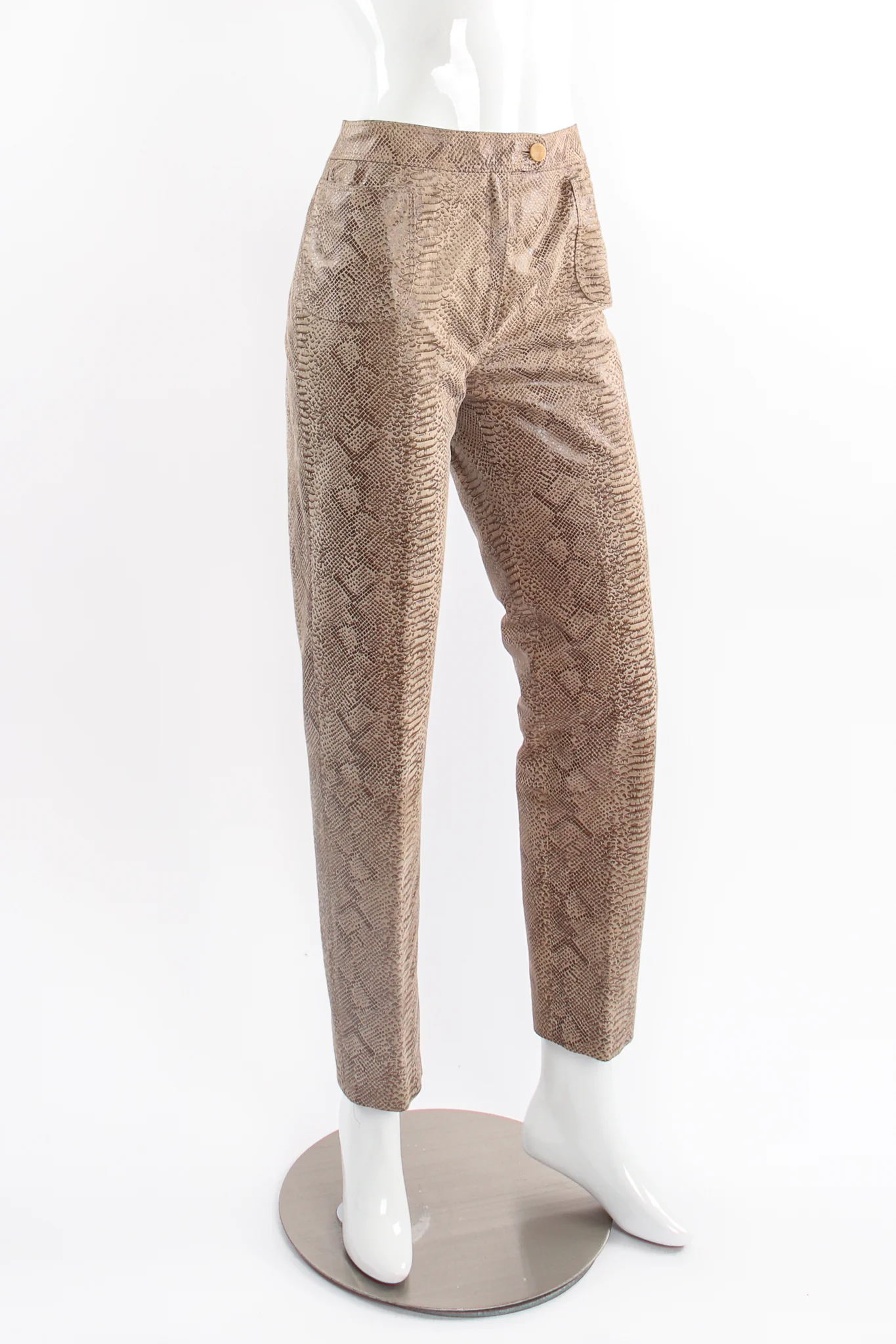 Parallèle Suede Snakeskin Jacket & Pant Suit - Image 15