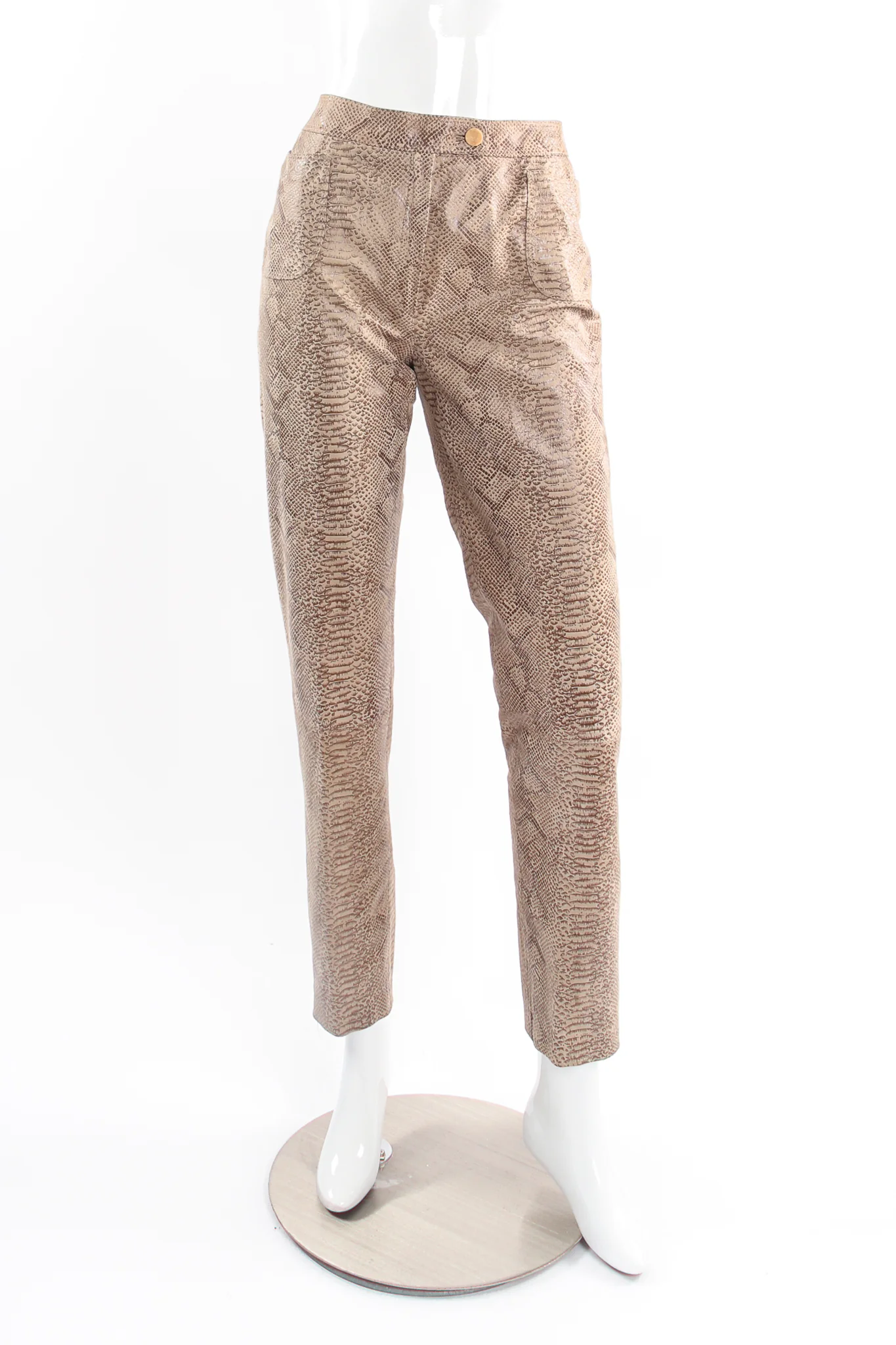 Parallèle Suede Snakeskin Jacket & Pant Suit - Image 16