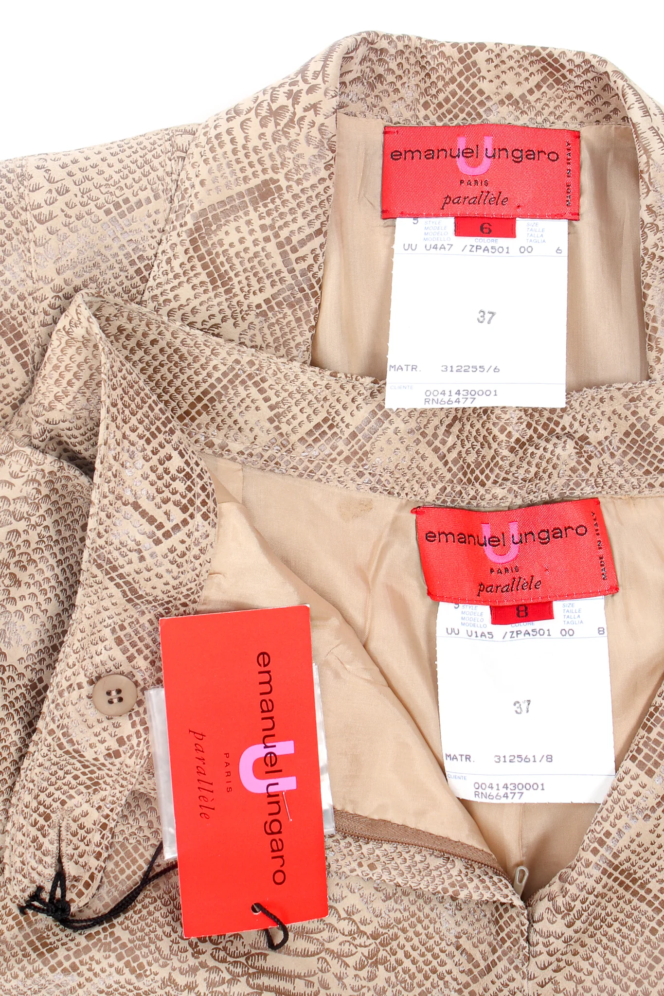 Parallèle Suede Snakeskin Jacket & Pant Suit - Image 21
