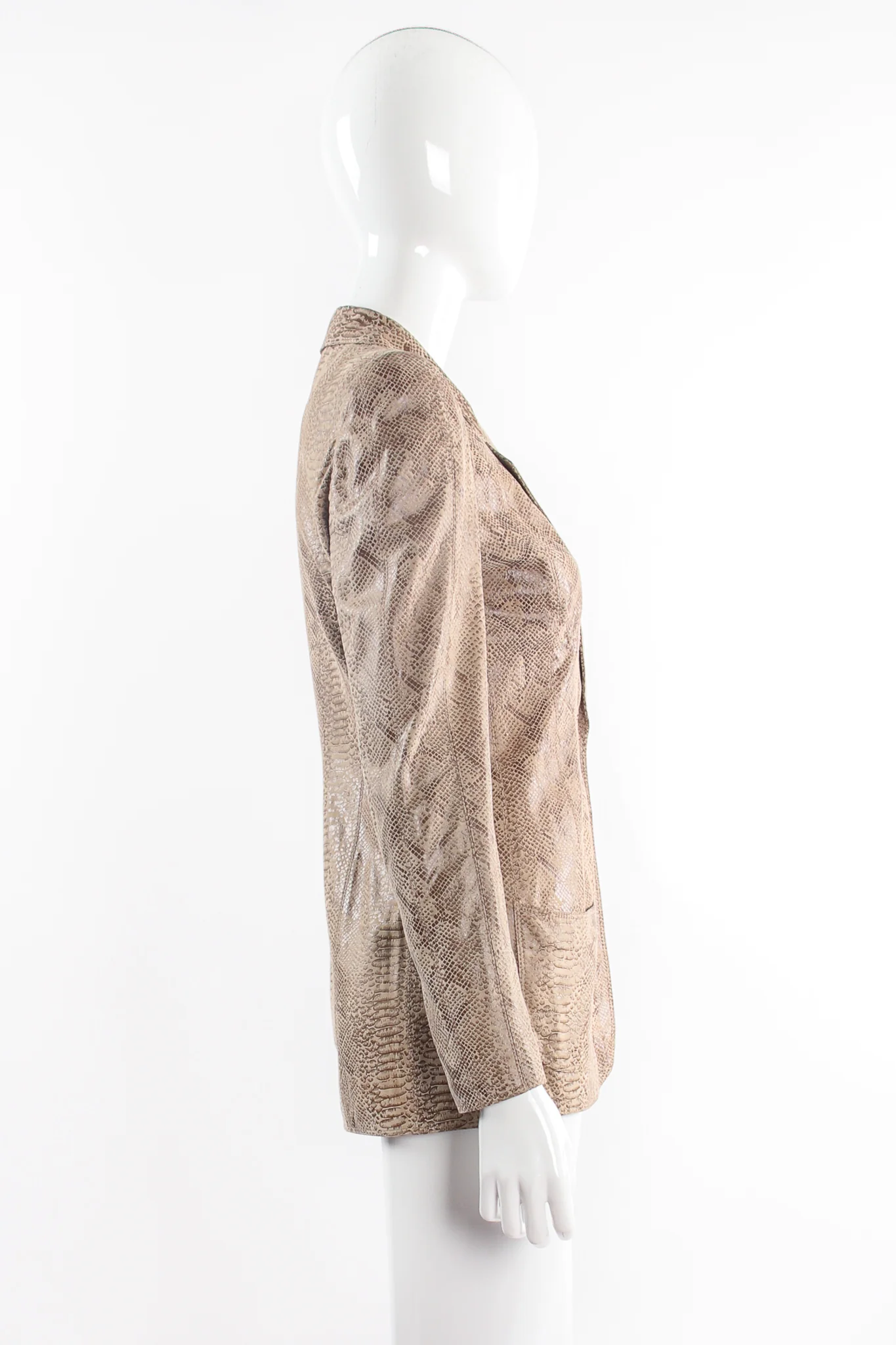 Parallèle Suede Snakeskin Jacket & Pant Suit - Image 9
