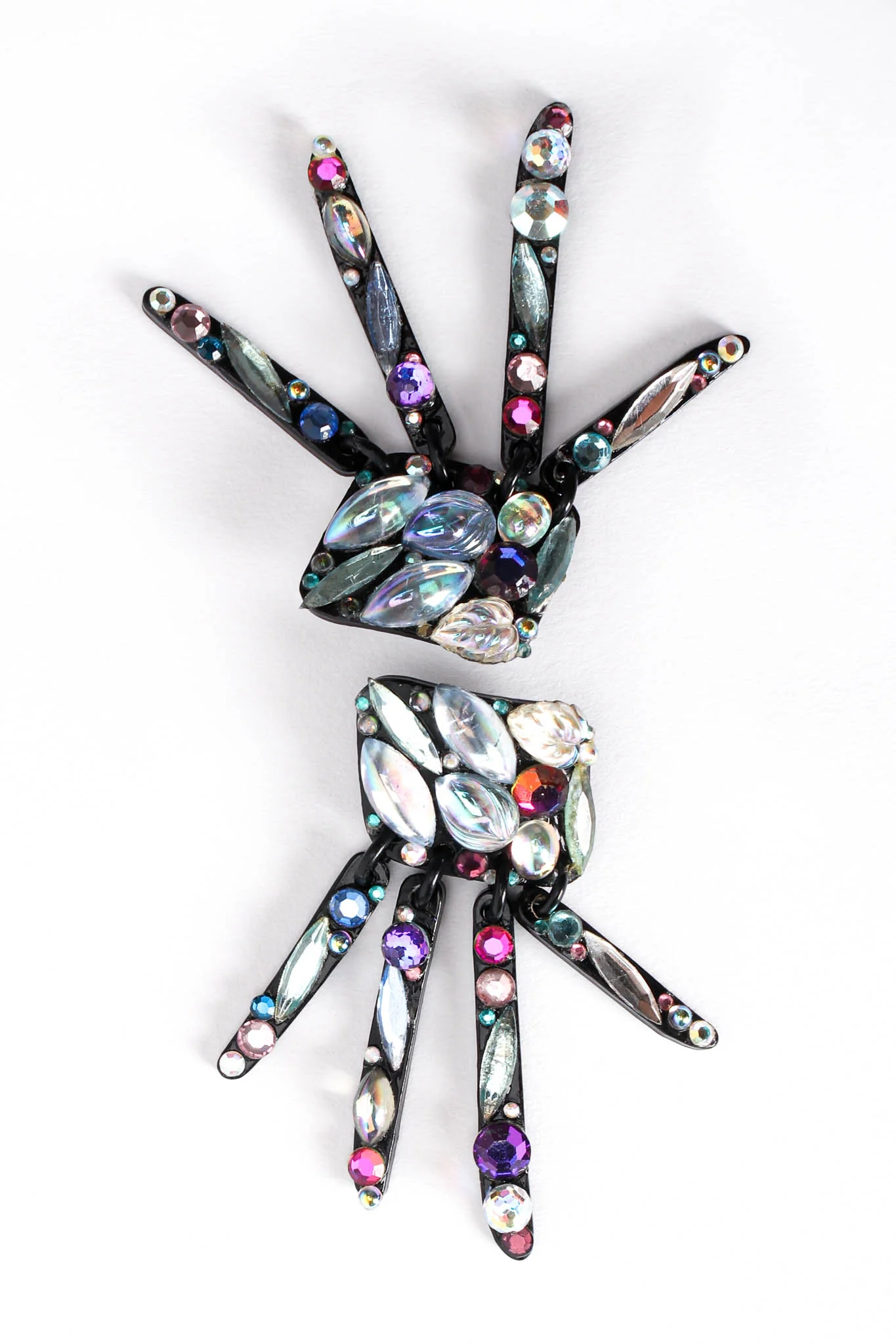 Jeweled Finger Fringe Earrings - Image 5