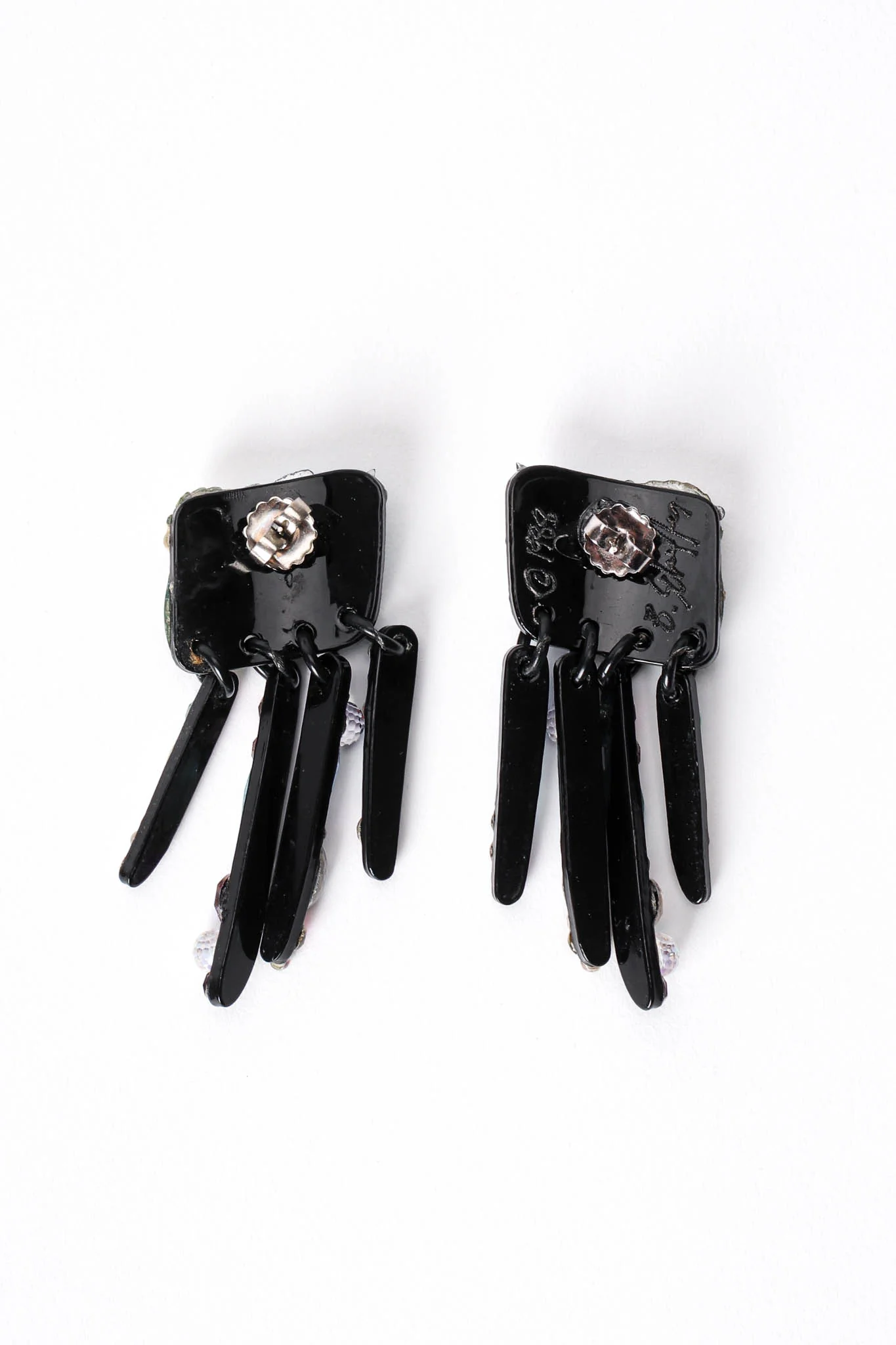 Jeweled Finger Fringe Earrings - Image 7