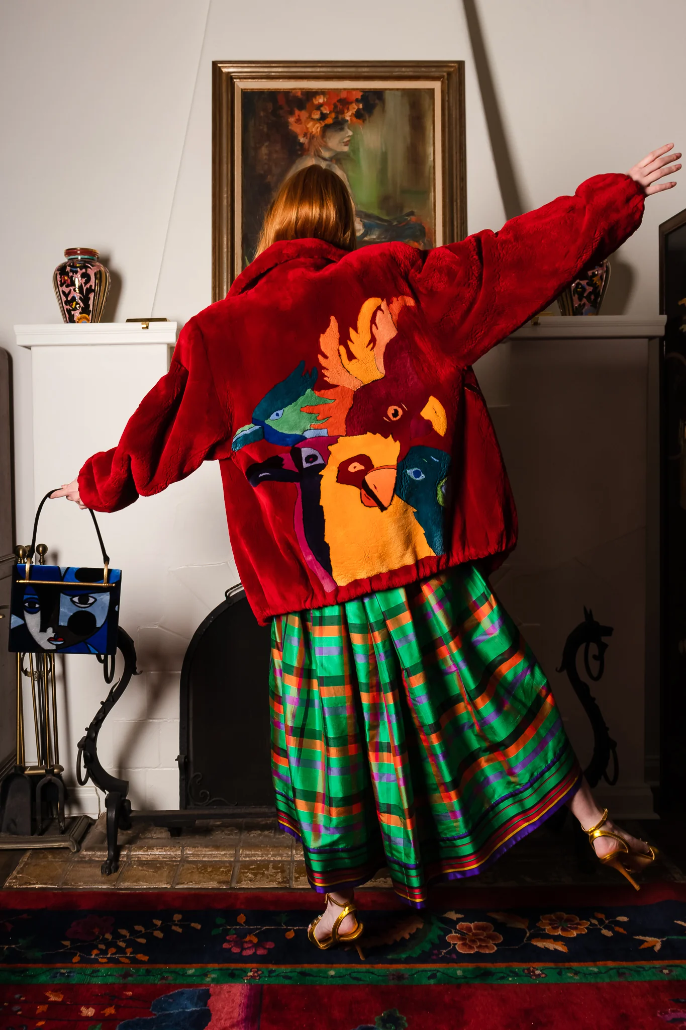 Parrot Pandemonium Fur Coat - Image 3