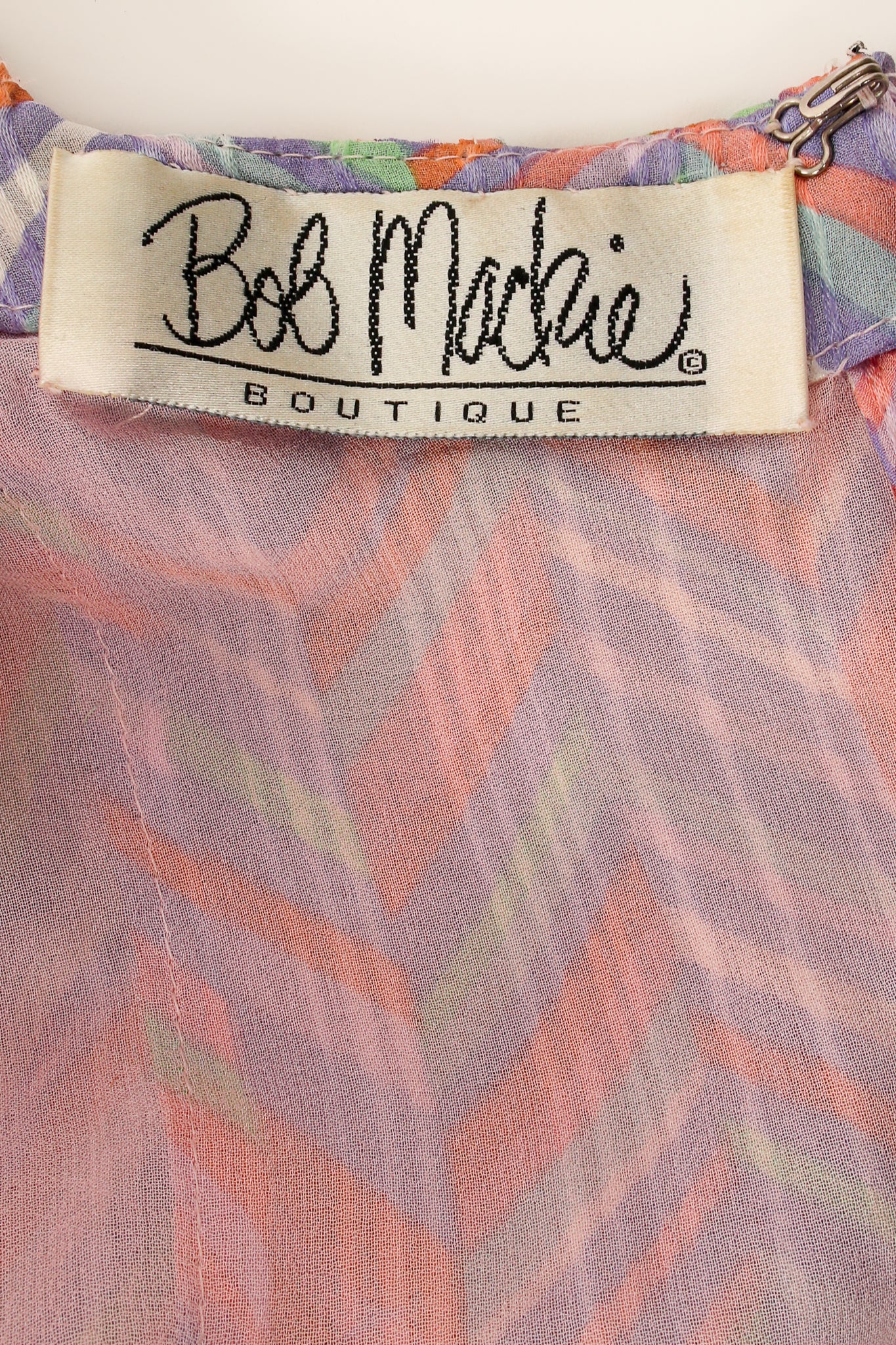 Batwing Beaded Pastel Chevron Gown - Image 11