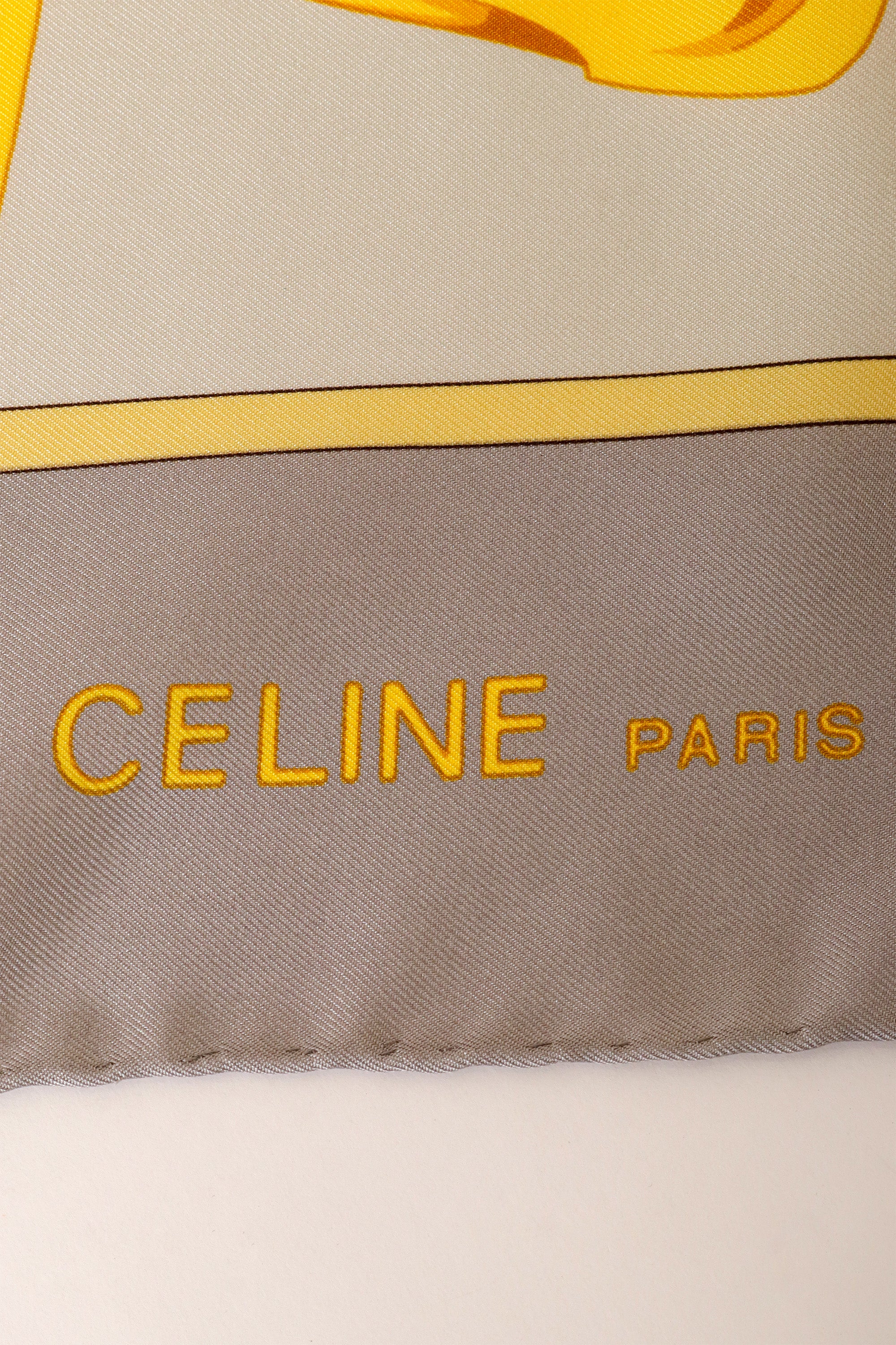 Pastel Belt Stirrup Print Silk Scarf - Image 3